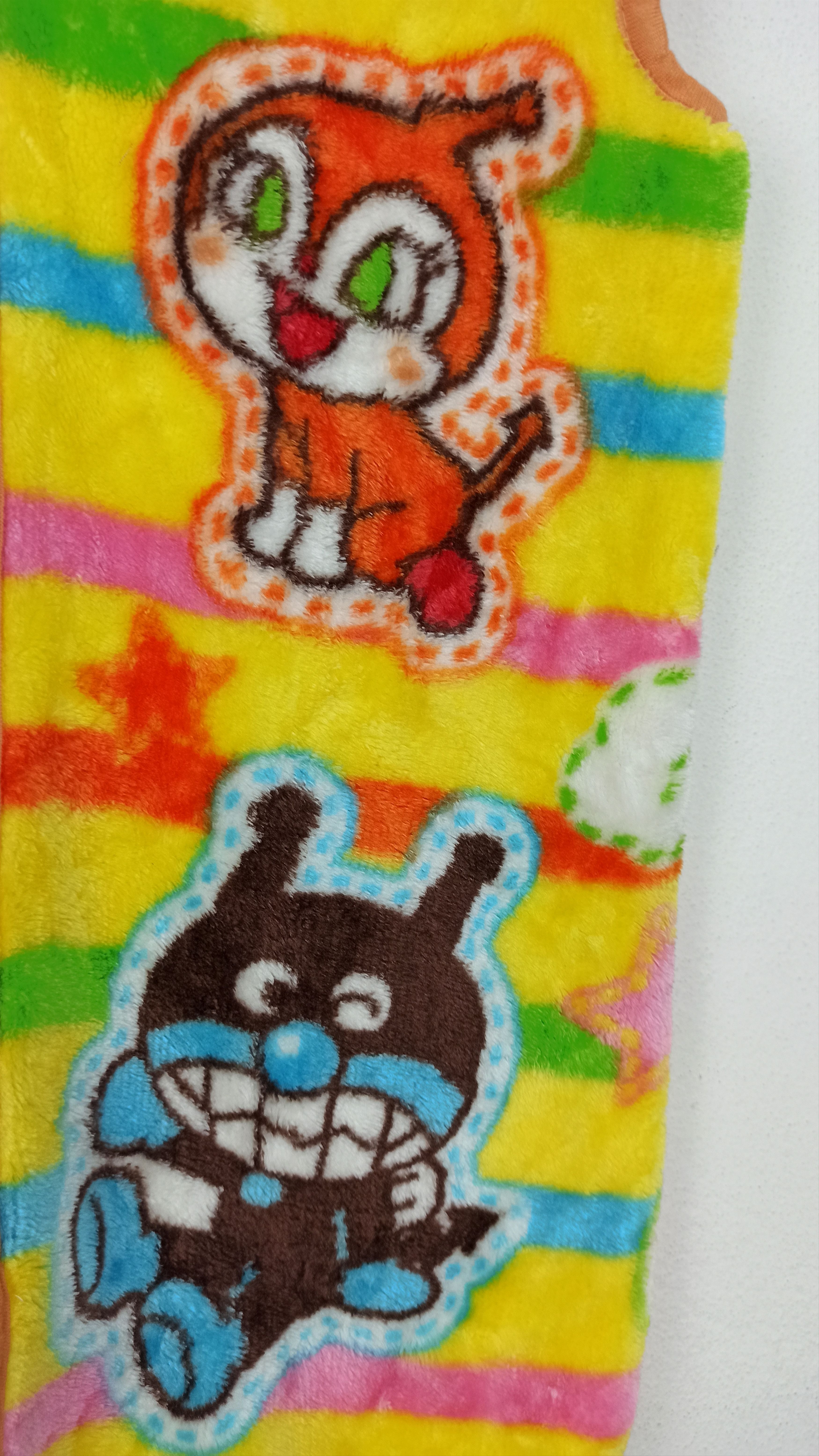 Cartoon Network 🔥Anime🔥 Japan Anpanman Fleece Vest Big Logo full print Size US M / EU 48-50 / 2 - 6 Thumbnail