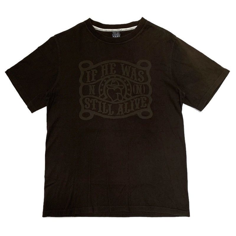 image of Number N Ine Number (N)Ine 2007Ss “If He Was Still Alive” Tshirt in Brown, Men's (Size Large)