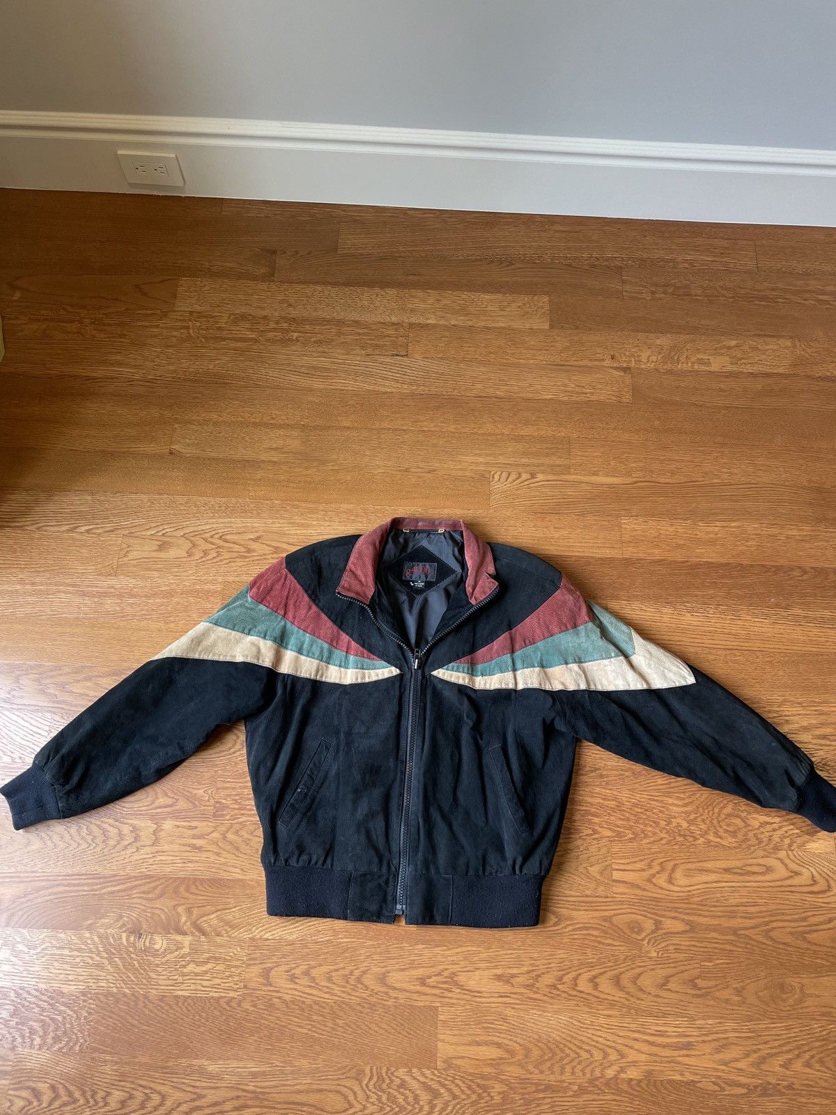 Vintage Vintage korean suede leather bomber jacket Size US M / EU 48-50 / 2 - 1 Thumbnail