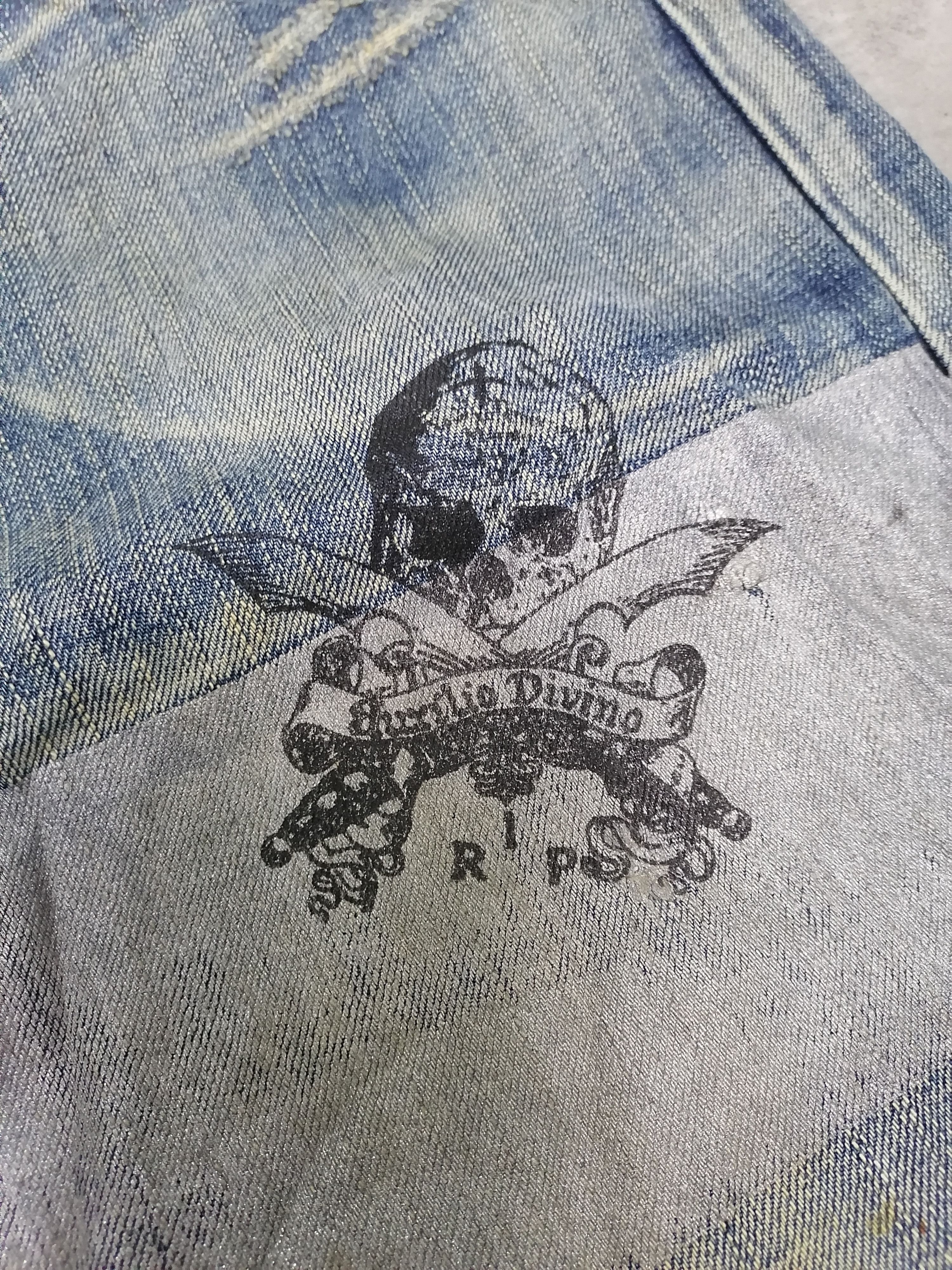 Japanese Brand Edwin Burilio Divino Rip Sedi Distressed Denim Pant Size US 36 / EU 52 - 7 Thumbnail