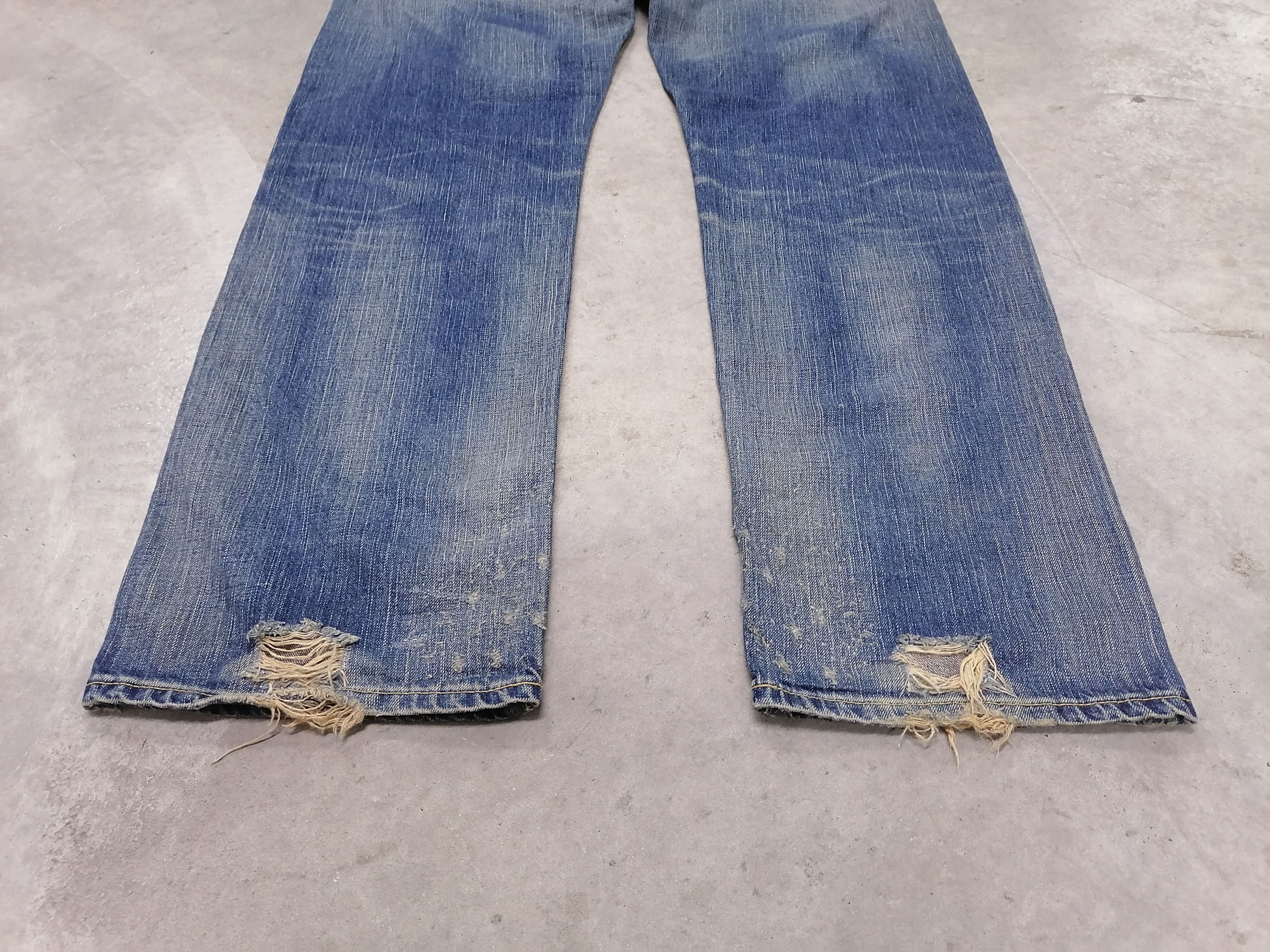 Japanese Brand Edwin Burilio Divino Rip Sedi Distressed Denim Pant Size US 36 / EU 52 - 15 Thumbnail