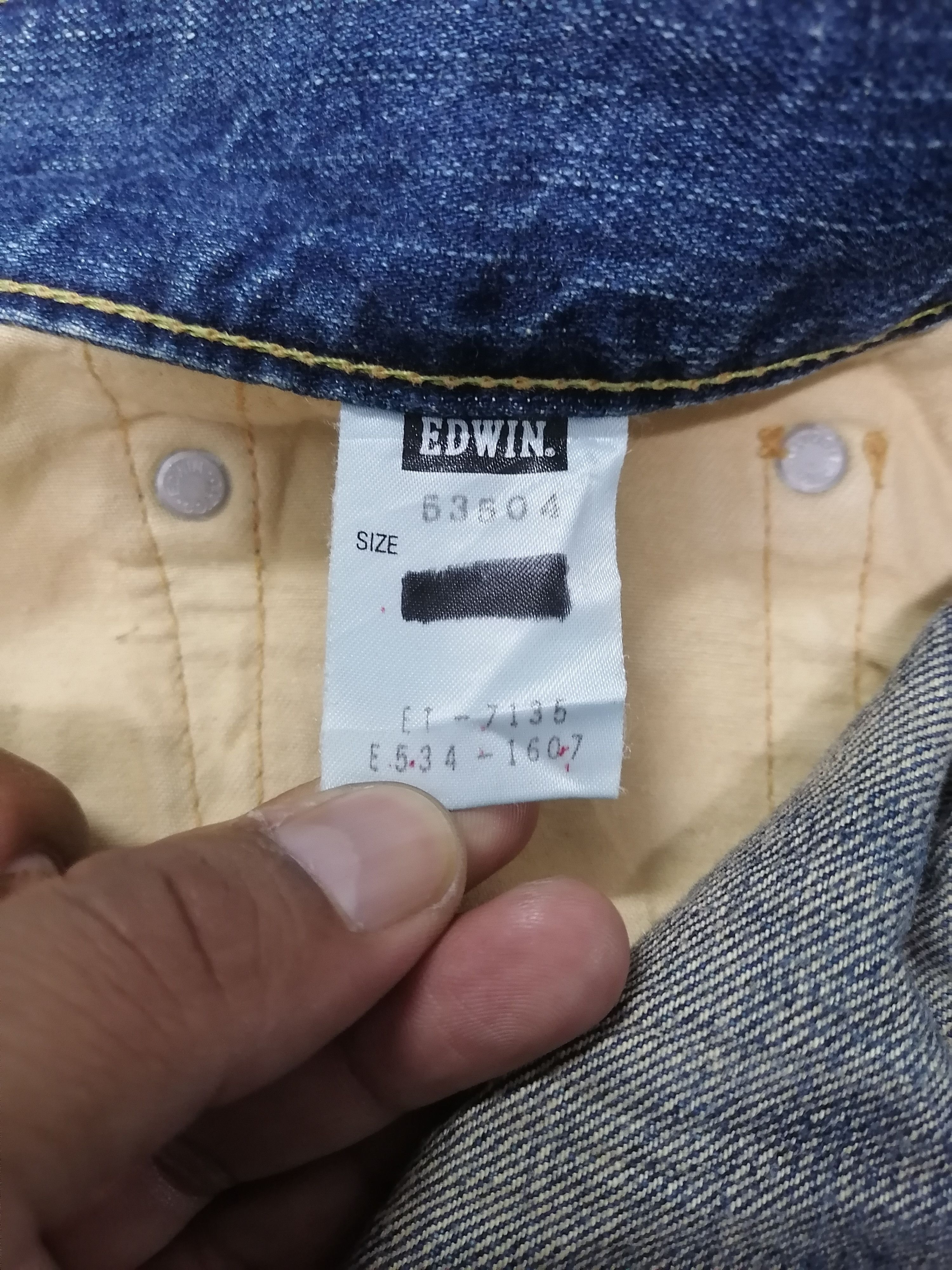 Japanese Brand Edwin Burilio Divino Rip Sedi Distressed Denim Pant Size US 36 / EU 52 - 16 Thumbnail