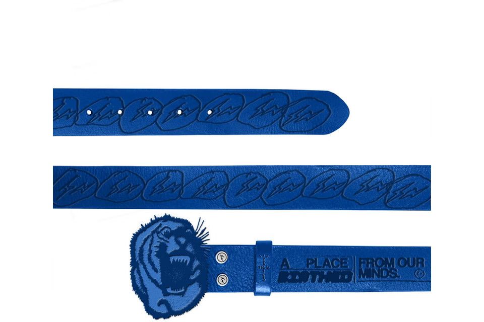 Fragment Design Travis Scott Cactus Jack For Fragment Logo Belt Blue 34 Size 34 - 1 Thumbnail