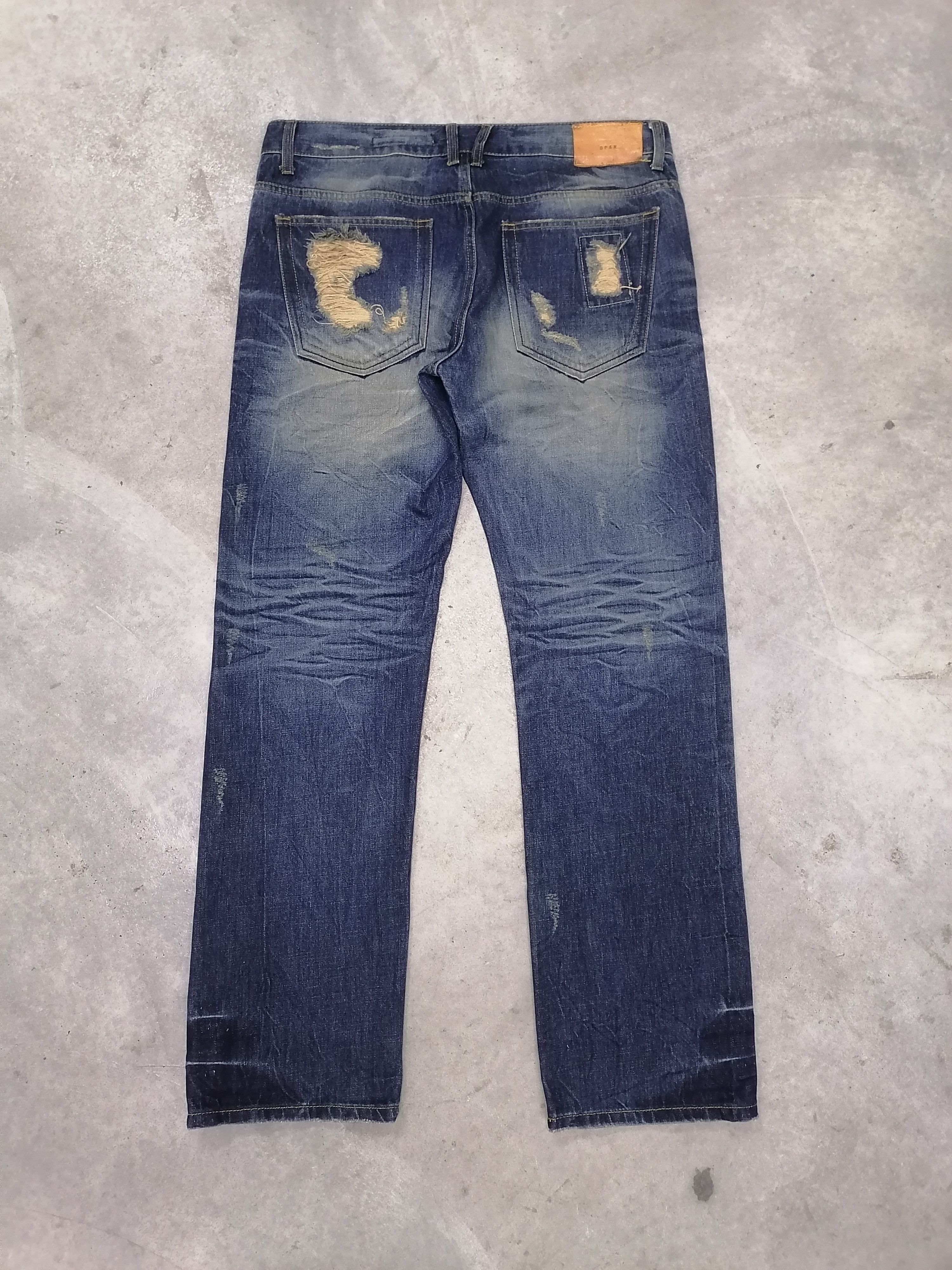 Japanese Brand × Vintage Sickkk🔥DPSR Patchwork Rip Distressed Denim Pants⚡⚡⚡ Size US 36 / EU 52 - 8 Thumbnail