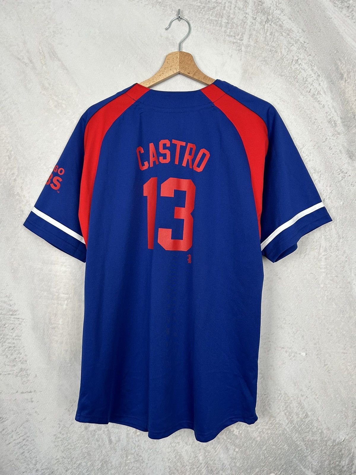 Adidas Vintage Castro #13 Chicago Cubs MLB Blue Jersey Baseball Size US M / EU 48-50 / 2 - 2 Thumbnail
