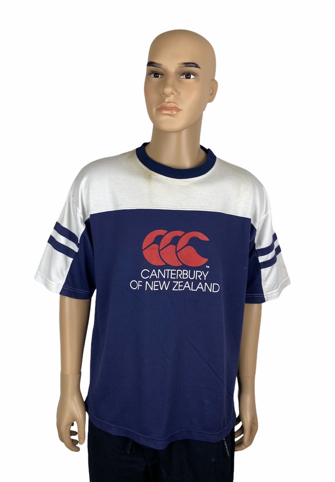 Canterbury of New Zealand × NFL × Vintage Vintage Canterbury Of New Zealand Big Logo T-Shirt Size US XL / EU 56 / 4 - 1 Thumbnail