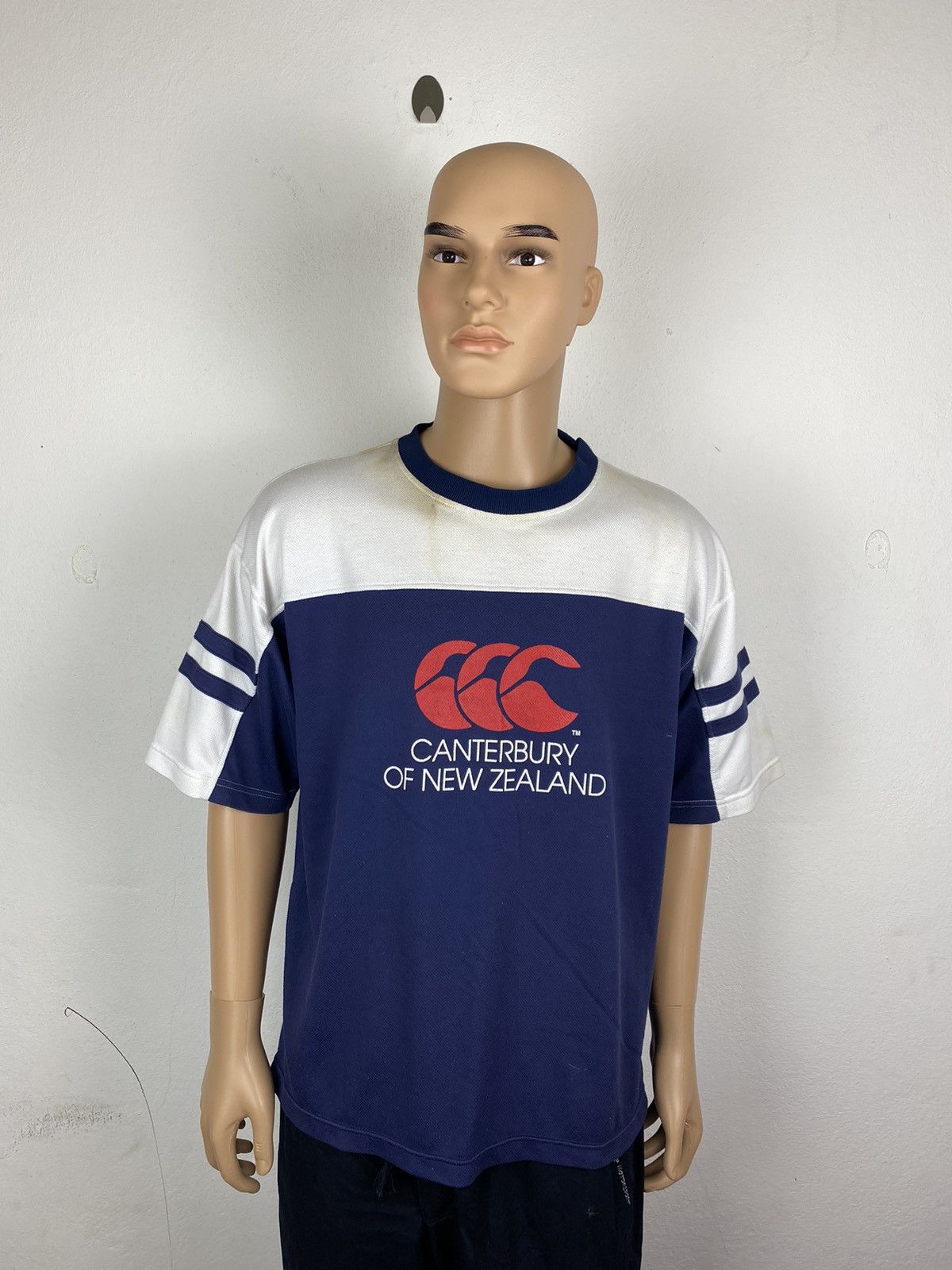 Canterbury of New Zealand × NFL × Vintage Vintage Canterbury Of New Zealand Big Logo T-Shirt Size US XL / EU 56 / 4 - 2 Thumbnail
