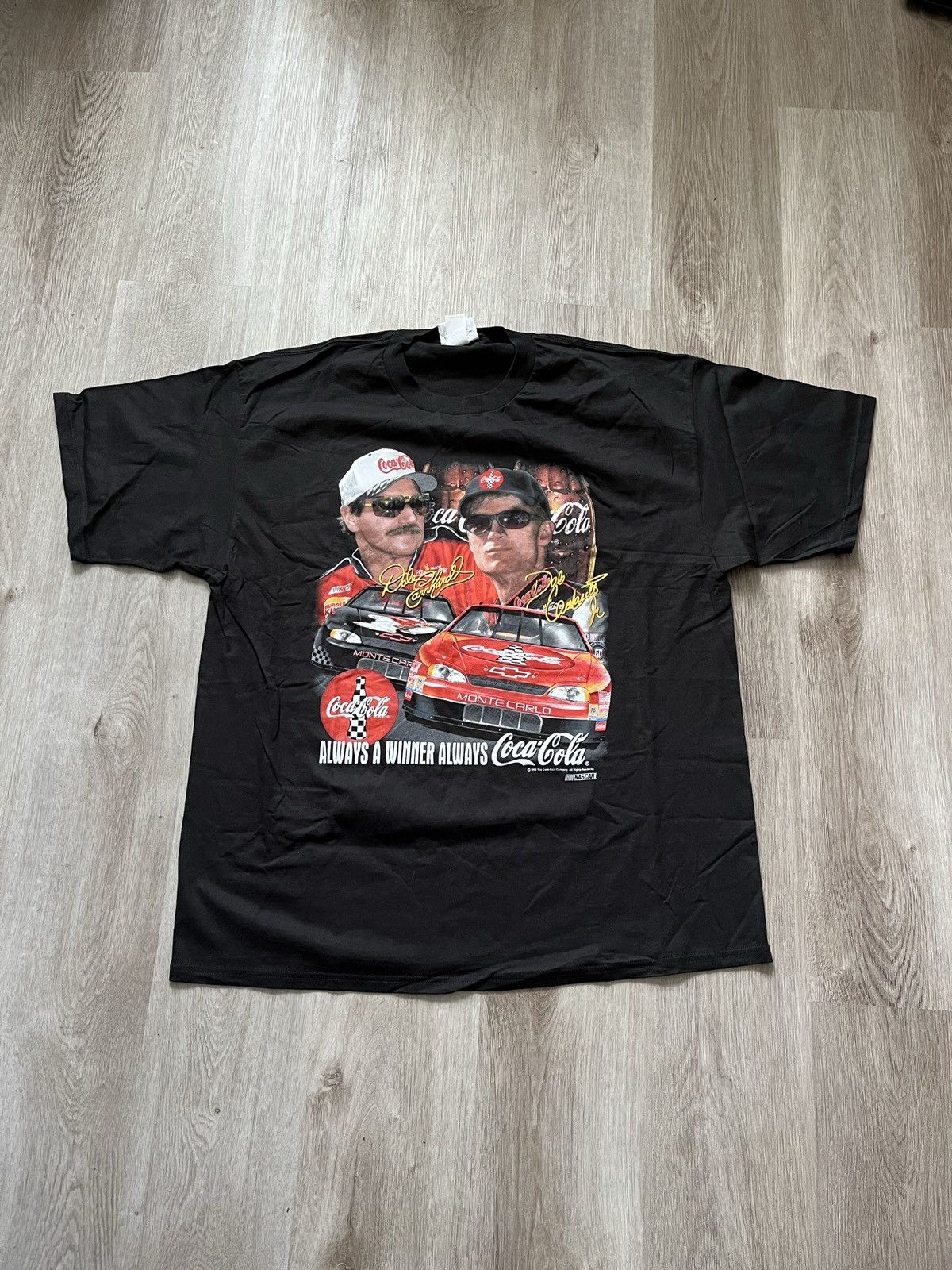 Vintage Vintage 1998 Dale Earnhardt Jr and Sr T-shirt Size US XXL / EU 58 / 5 - 1 Thumbnail
