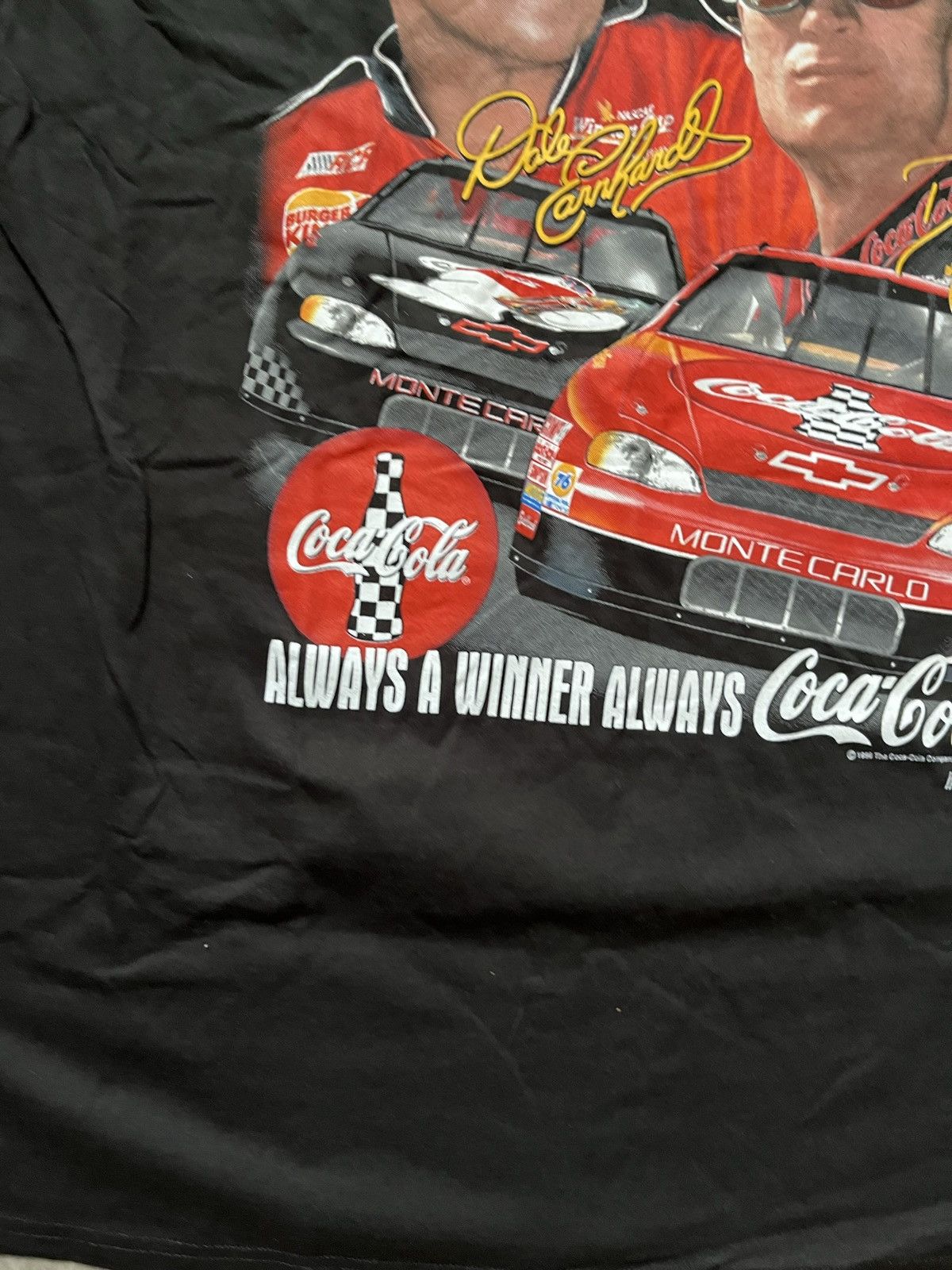 Vintage Vintage 1998 Dale Earnhardt Jr and Sr T-shirt Size US XXL / EU 58 / 5 - 4 Thumbnail