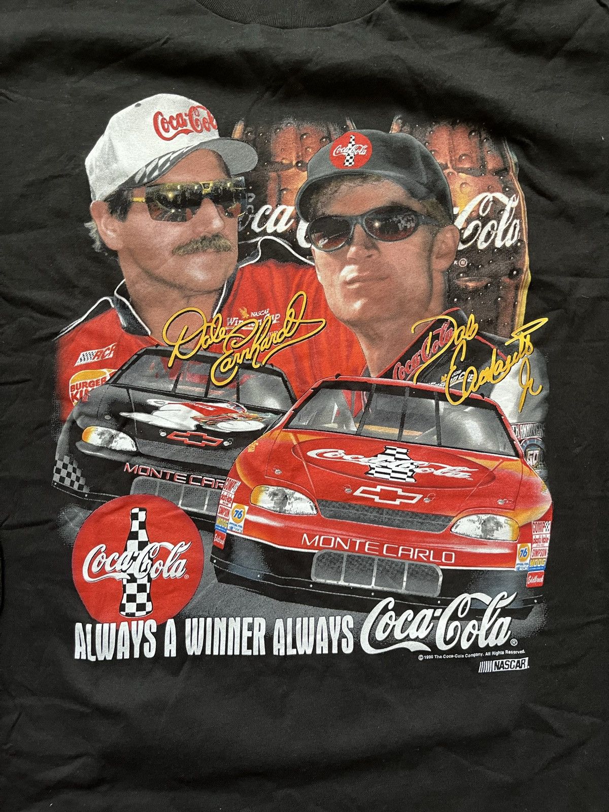 Vintage Vintage 1998 Dale Earnhardt Jr and Sr T-shirt Size US XXL / EU 58 / 5 - 3 Thumbnail