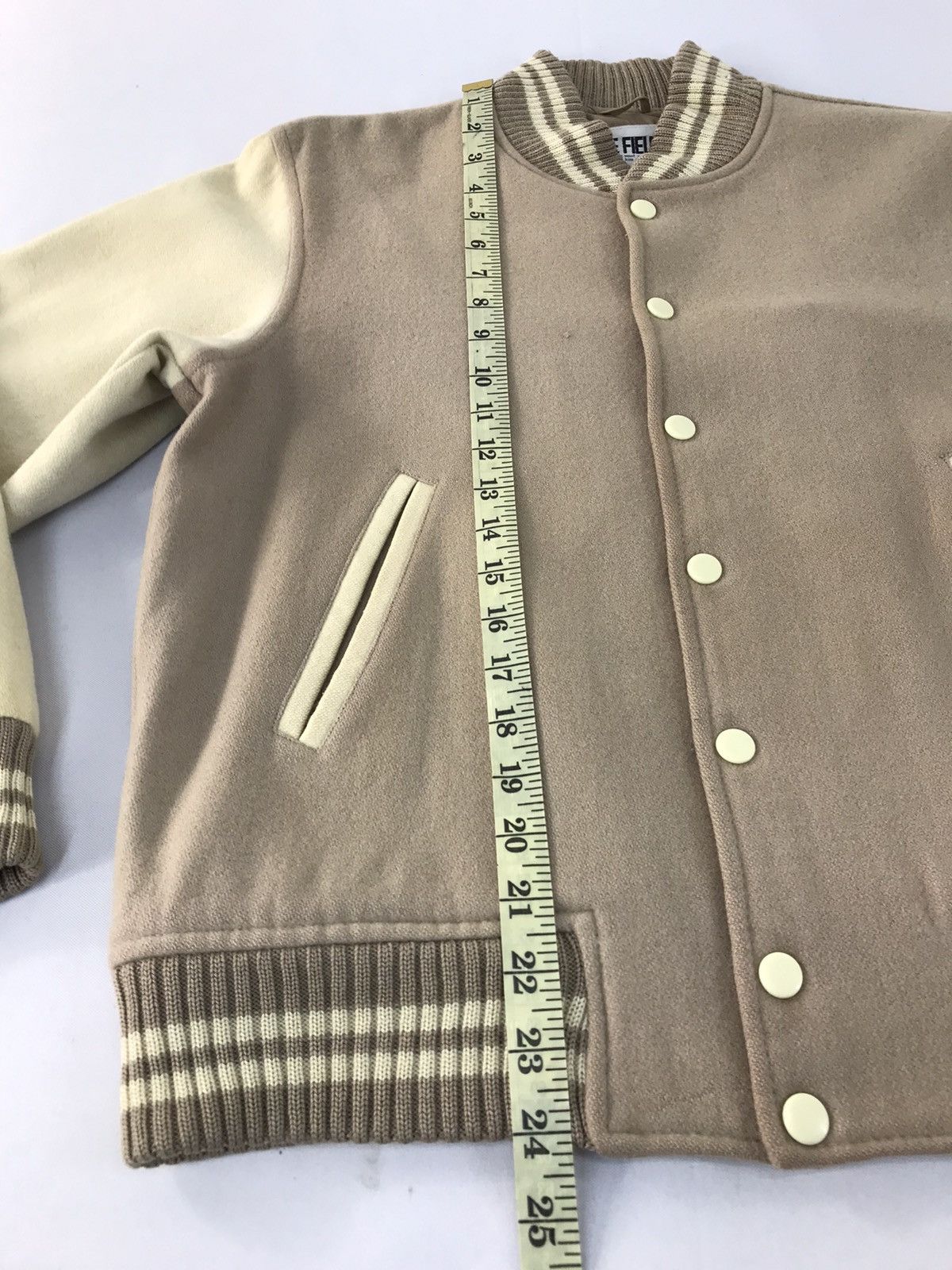 Vintage Vintage Varsity Jacket Pine Fields Snap Button Up Design Size US M / EU 48-50 / 2 - 13 Thumbnail