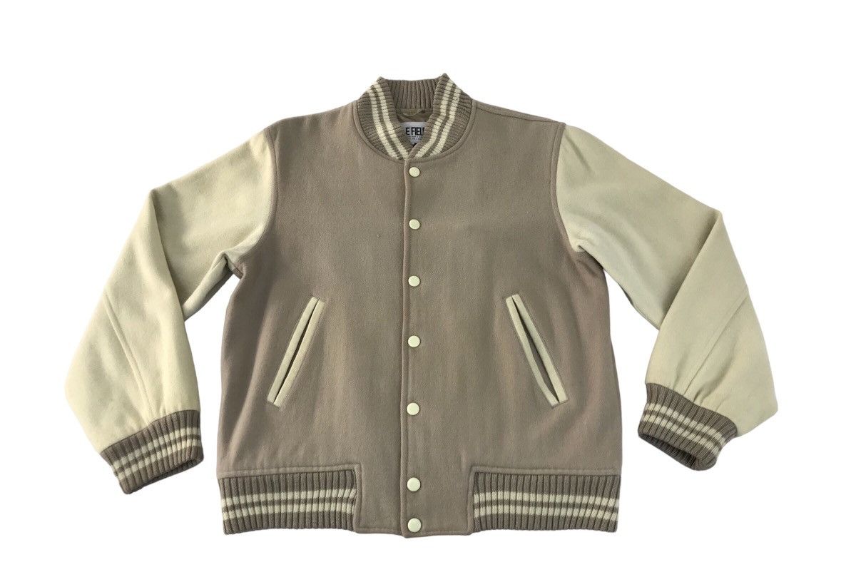 Vintage Vintage Varsity Jacket Pine Fields Snap Button Up Design Size US M / EU 48-50 / 2 - 1 Thumbnail