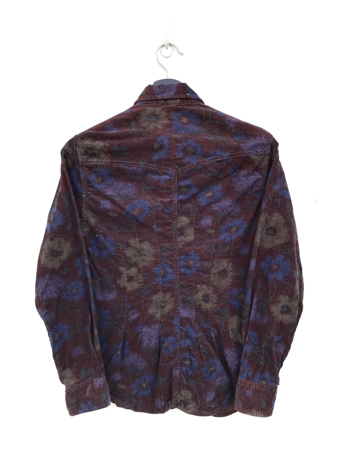 Designer Made in France Liberto Corduroy Button Diamond Shirts Size US XXS / EU 40 - 2 Thumbnail