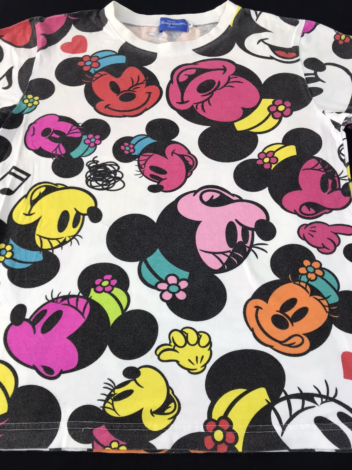 Cartoon Network × Disney × Mickey Mouse Disney Resort Tokyo Minnie Mouse Over Print Multicolour Tee Size S / US 4 / IT 40 - 3 Thumbnail