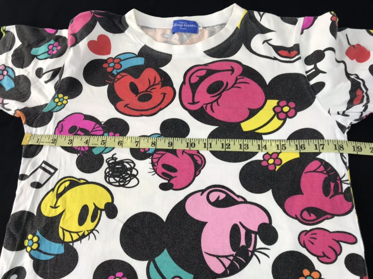 Cartoon Network × Disney × Mickey Mouse Disney Resort Tokyo Minnie Mouse Over Print Multicolour Tee Size S / US 4 / IT 40 - 7 Thumbnail