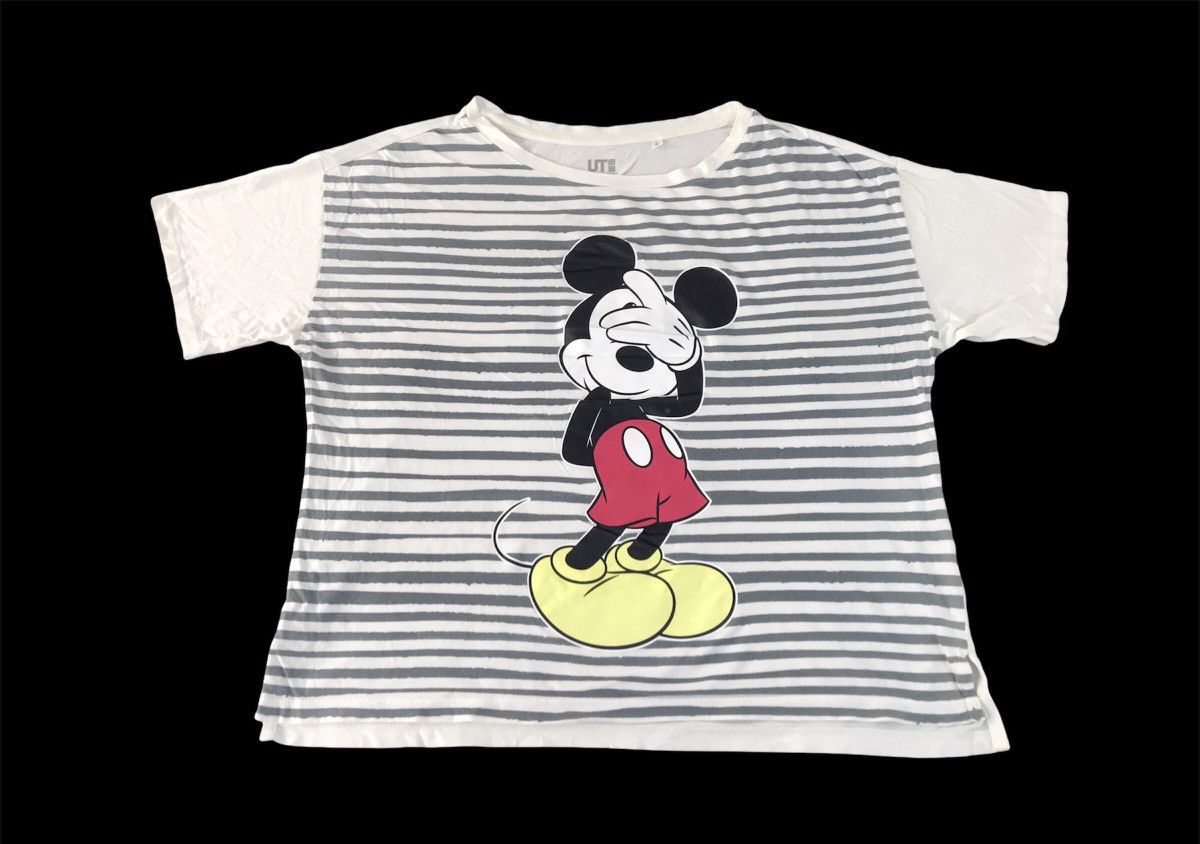 Disney Disney Striped Big Printed Tee T-shirt Inspired Designer Size L / US 10 / IT 46 - 1 Thumbnail
