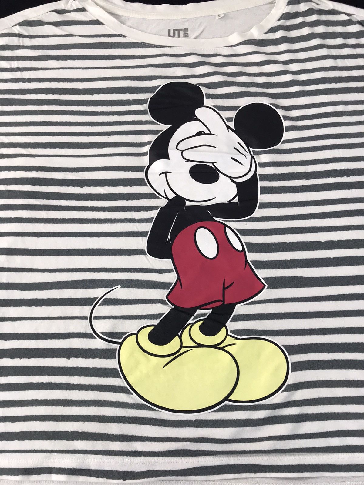 Disney Disney Striped Big Printed Tee T-shirt Inspired Designer Size L / US 10 / IT 46 - 3 Thumbnail