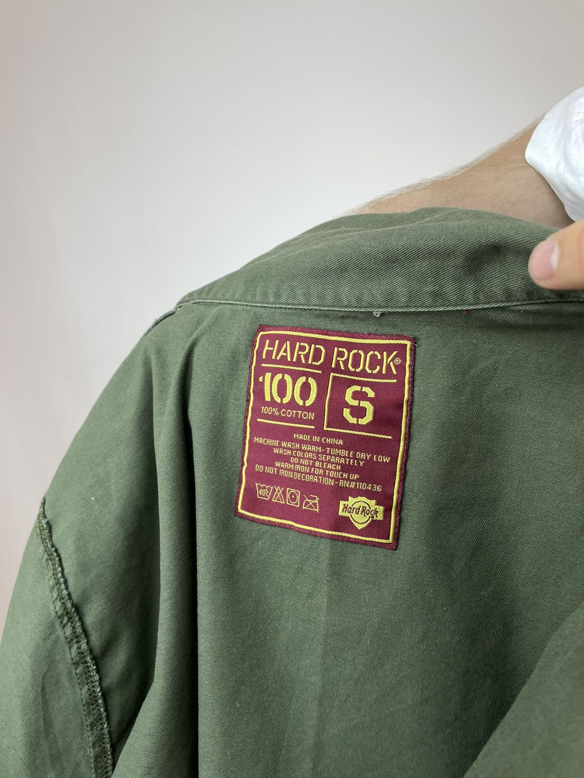 Hard Rock Cafe × Vintage Hard Rock Cafe ROMA Military shirt Mens size S Size US S / EU 44-46 / 1 - 7 Thumbnail
