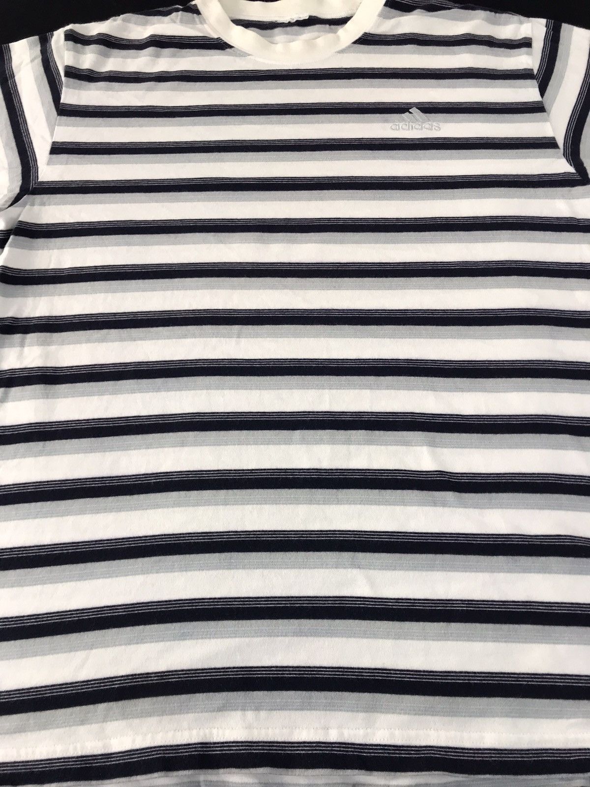 Adidas Adidas Athletic Sportswear Striped Printed Tee Size US M / EU 48-50 / 2 - 4 Thumbnail
