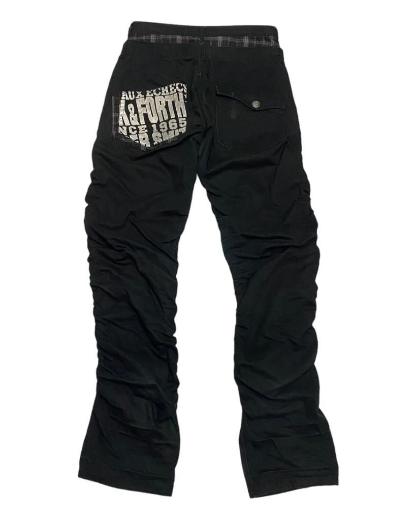 Japanese Brand UNDERCOVER INSPIRED DOUBLE WAIST CURVED DESIGN DENIM PANTS Size US 30 / EU 46 - 4 Thumbnail