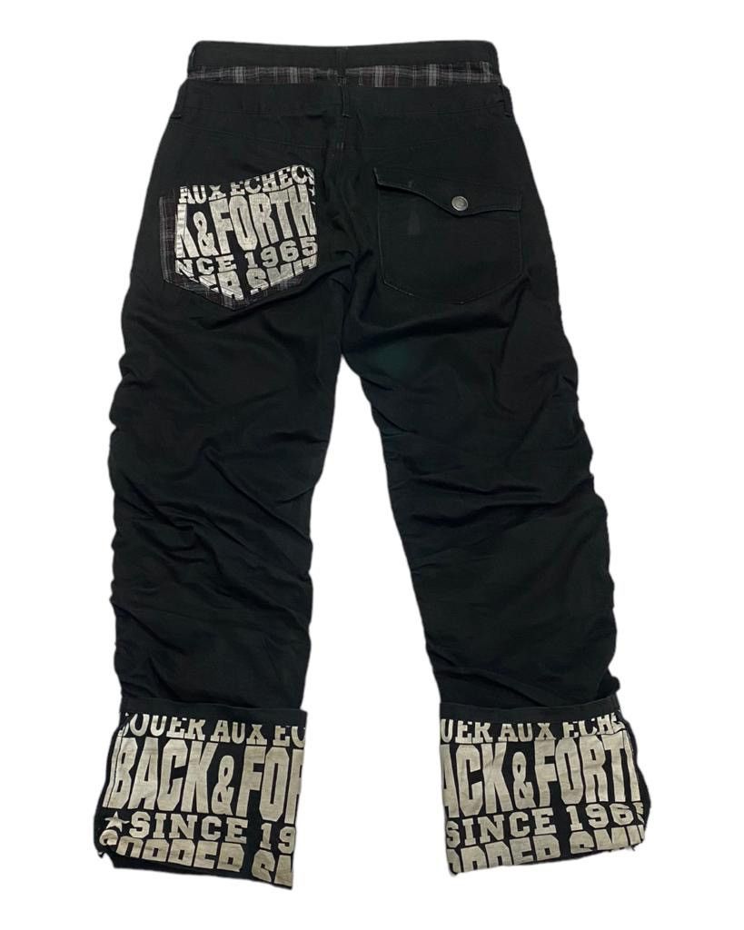 Japanese Brand UNDERCOVER INSPIRED DOUBLE WAIST CURVED DESIGN DENIM PANTS Size US 30 / EU 46 - 6 Thumbnail