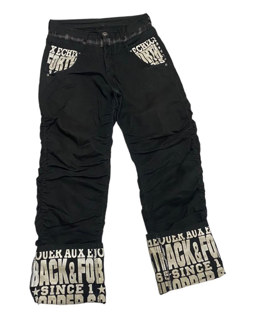 Japanese Brand UNDERCOVER INSPIRED DOUBLE WAIST CURVED DESIGN DENIM PANTS Size US 30 / EU 46 - 7 Thumbnail