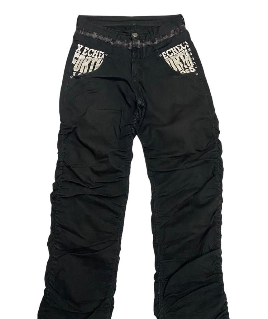 Japanese Brand UNDERCOVER INSPIRED DOUBLE WAIST CURVED DESIGN DENIM PANTS Size US 30 / EU 46 - 8 Thumbnail