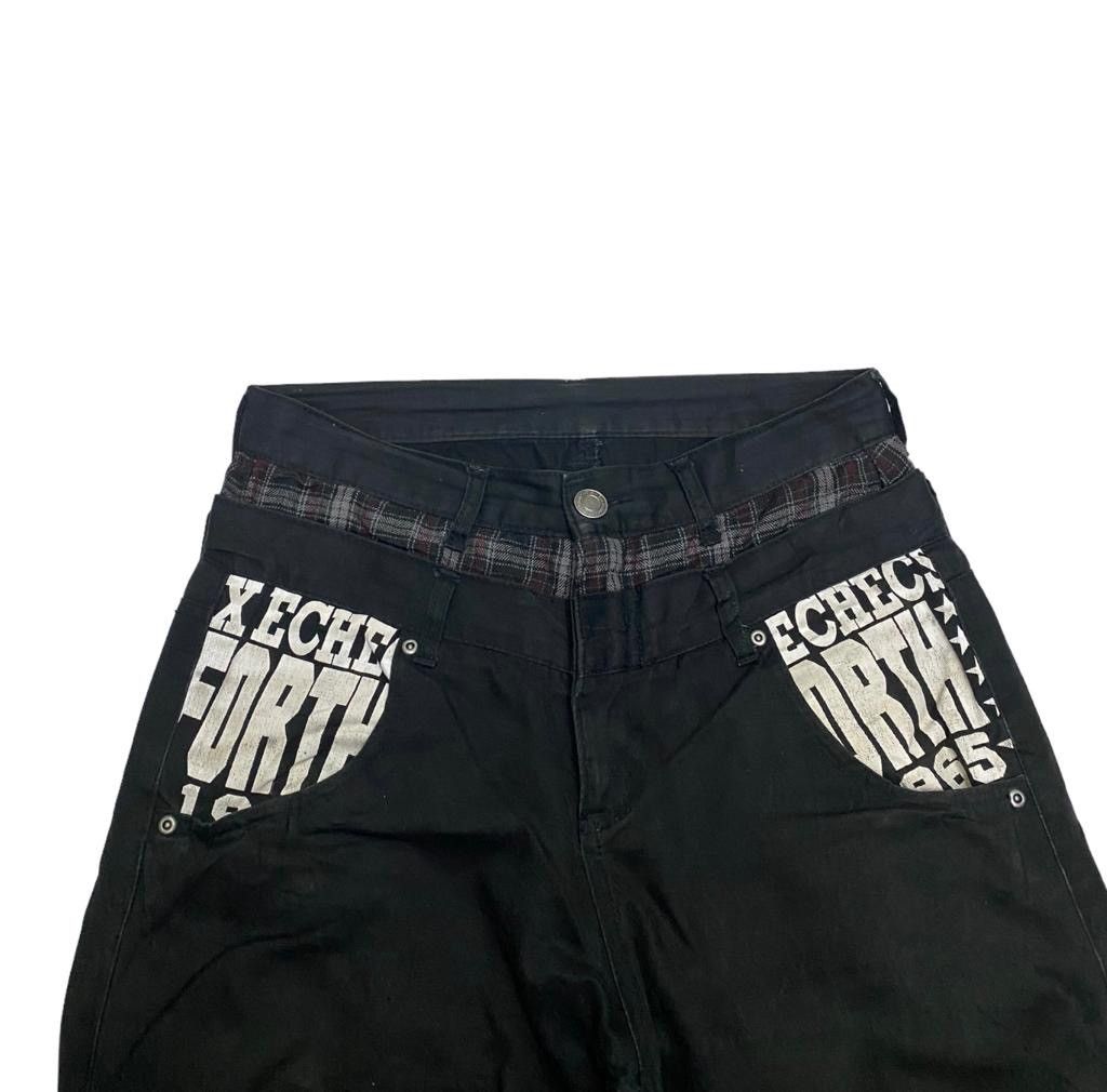 Japanese Brand UNDERCOVER INSPIRED DOUBLE WAIST CURVED DESIGN DENIM PANTS Size US 30 / EU 46 - 10 Thumbnail