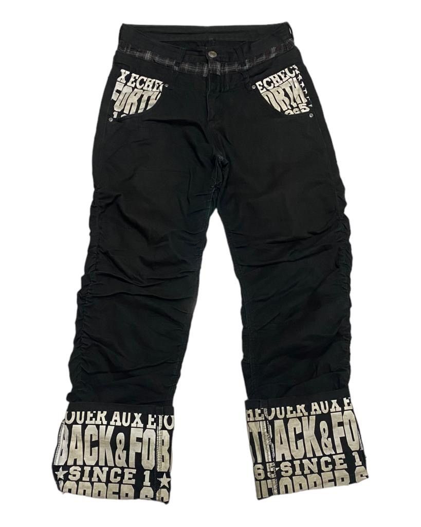 Japanese Brand UNDERCOVER INSPIRED DOUBLE WAIST CURVED DESIGN DENIM PANTS Size US 30 / EU 46 - 5 Thumbnail