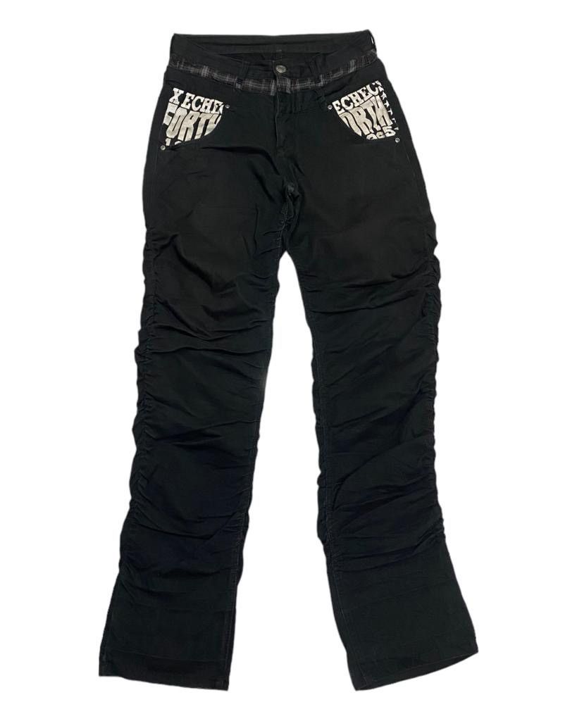 Japanese Brand UNDERCOVER INSPIRED DOUBLE WAIST CURVED DESIGN DENIM PANTS Size US 30 / EU 46 - 2 Thumbnail