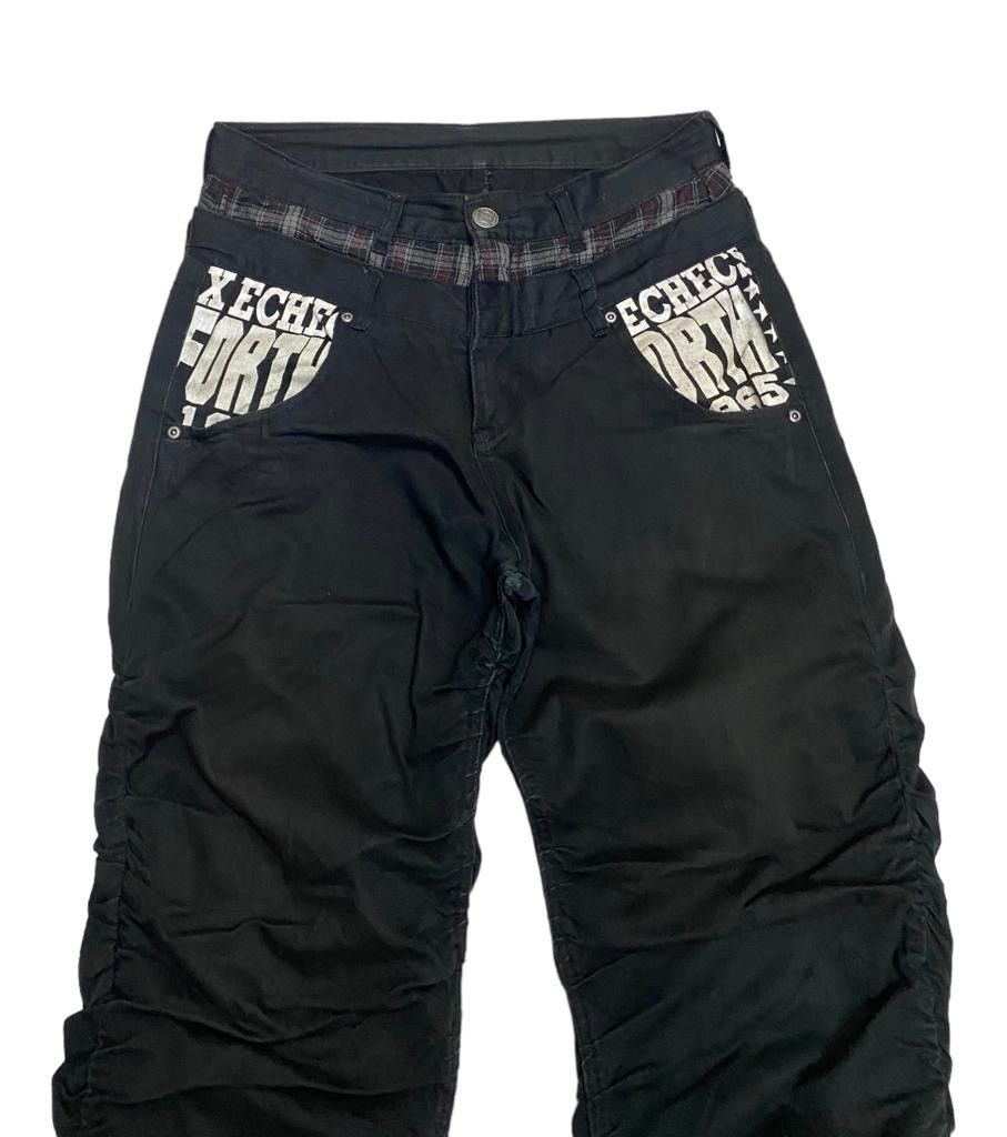 Japanese Brand UNDERCOVER INSPIRED DOUBLE WAIST CURVED DESIGN DENIM PANTS Size US 30 / EU 46 - 11 Thumbnail