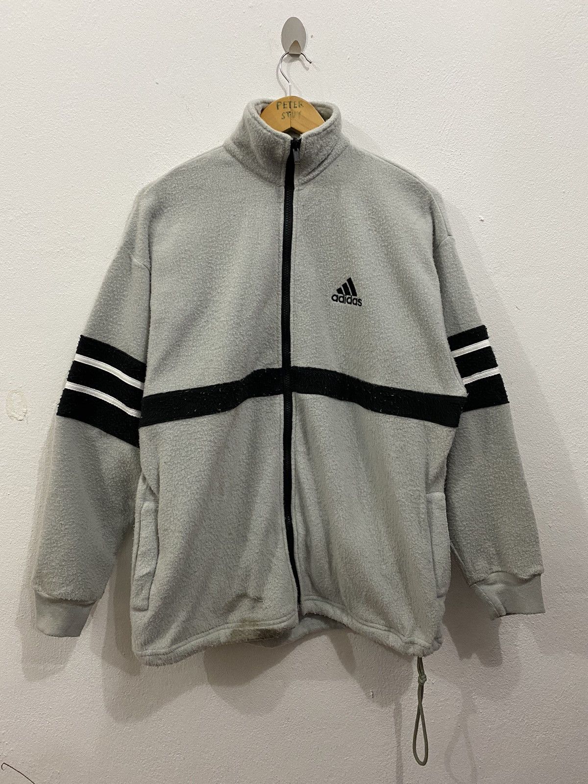 Adidas Adidas Fleece Sweater Zip-Up (M) Size US M / EU 48-50 / 2 - 2 Thumbnail