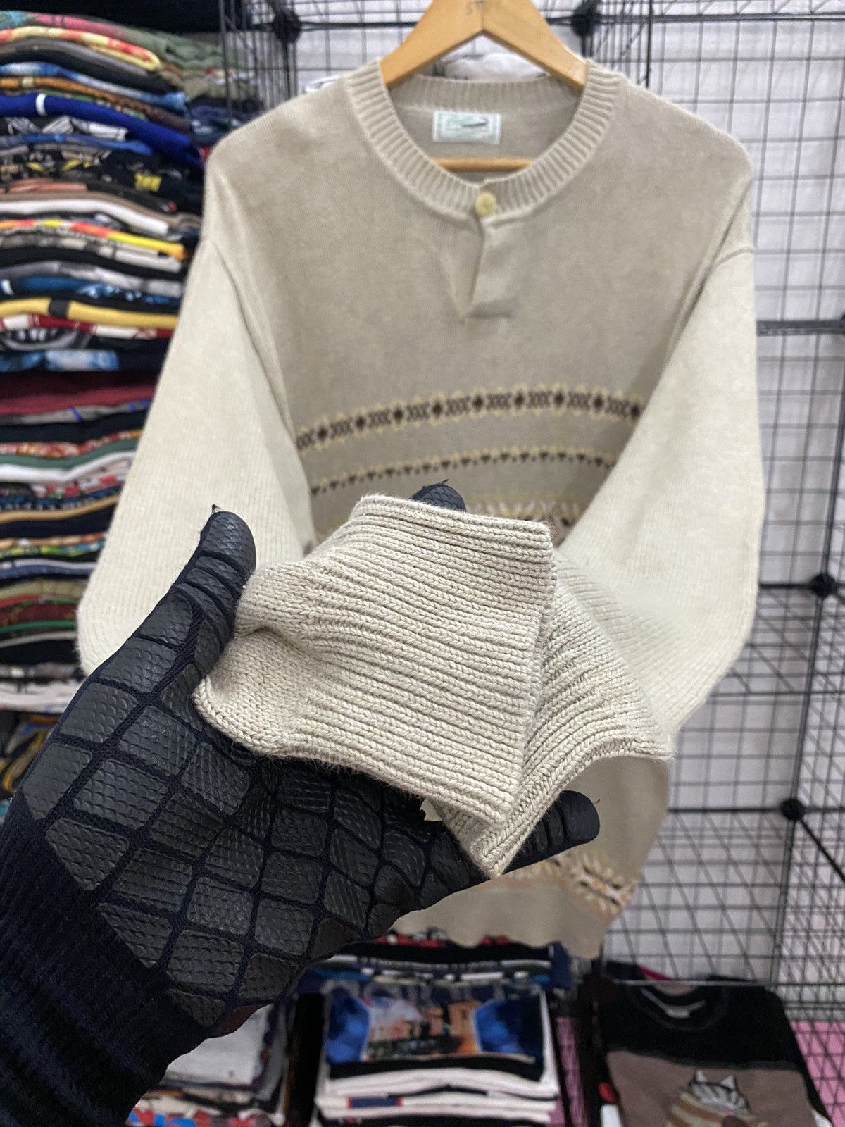 Japanese Brand × Lacoste × Other Crocodile Knitwear Nice Design Size US L / EU 52-54 / 3 - 4 Thumbnail