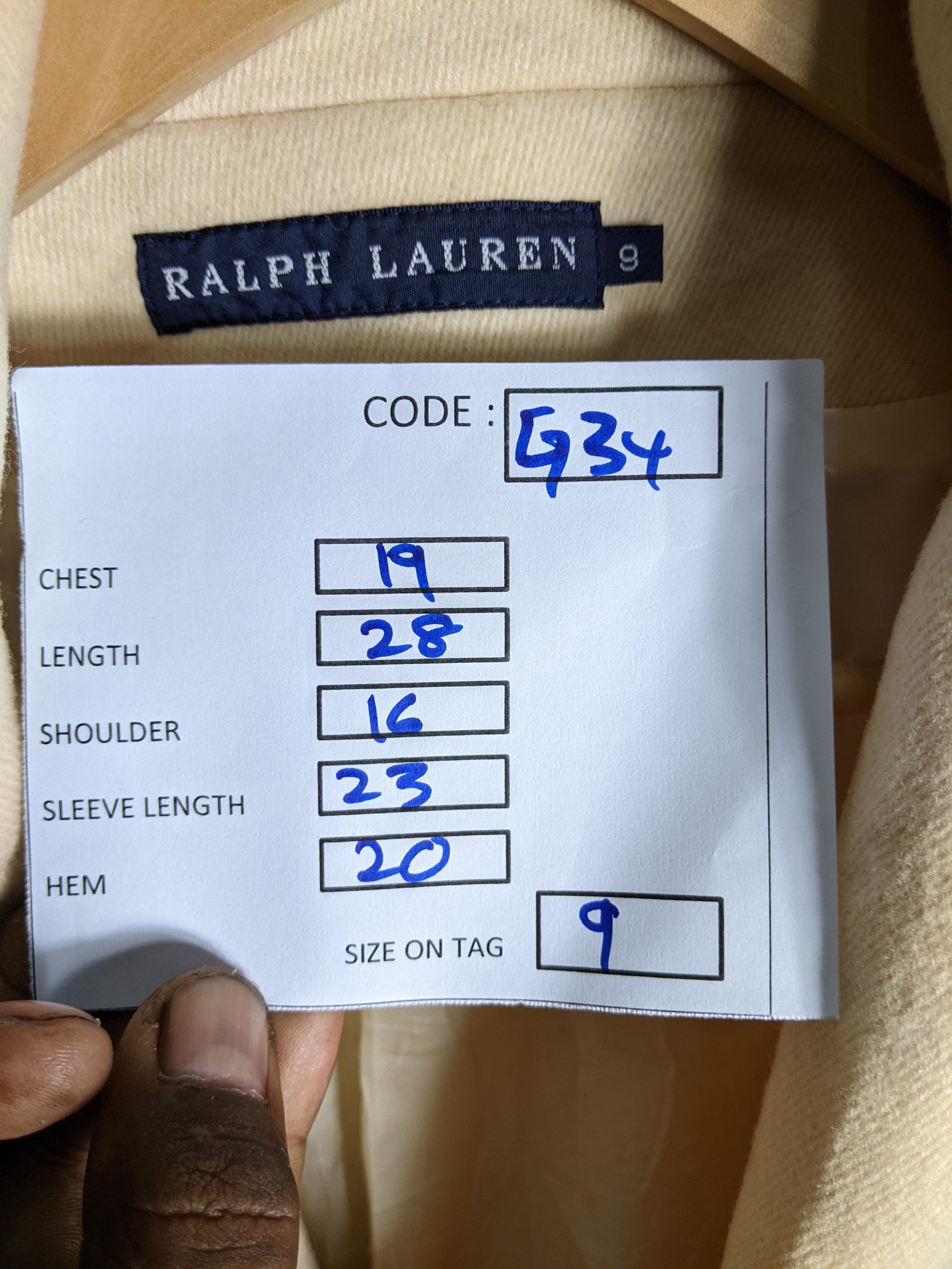 Polo Ralph Lauren × Ralph Lauren Vintage RALPH LAUREN double breasted jacket Size US XS / EU 42 / 0 - 6 Thumbnail
