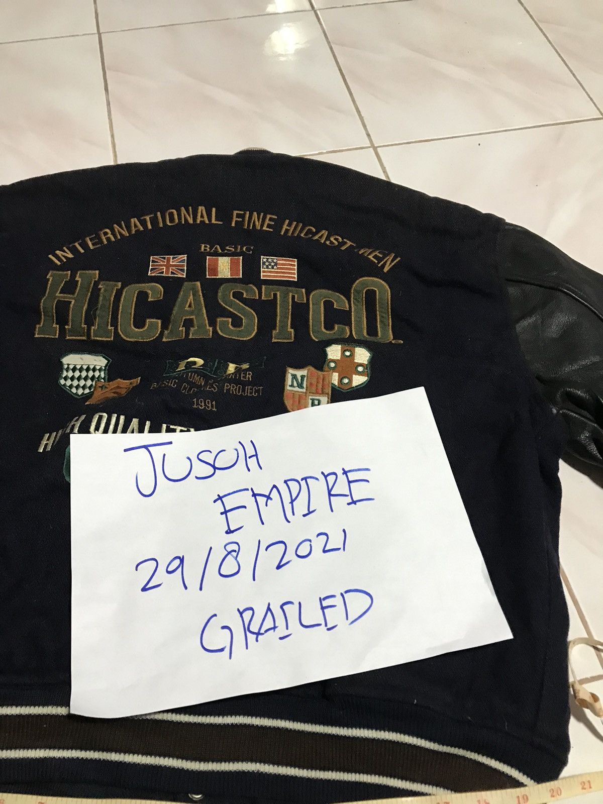 Other HICASTCO VINTAGE VARSITY JACKET LEATHER SLEEVE Size US L / EU 52-54 / 3 - 12 Thumbnail