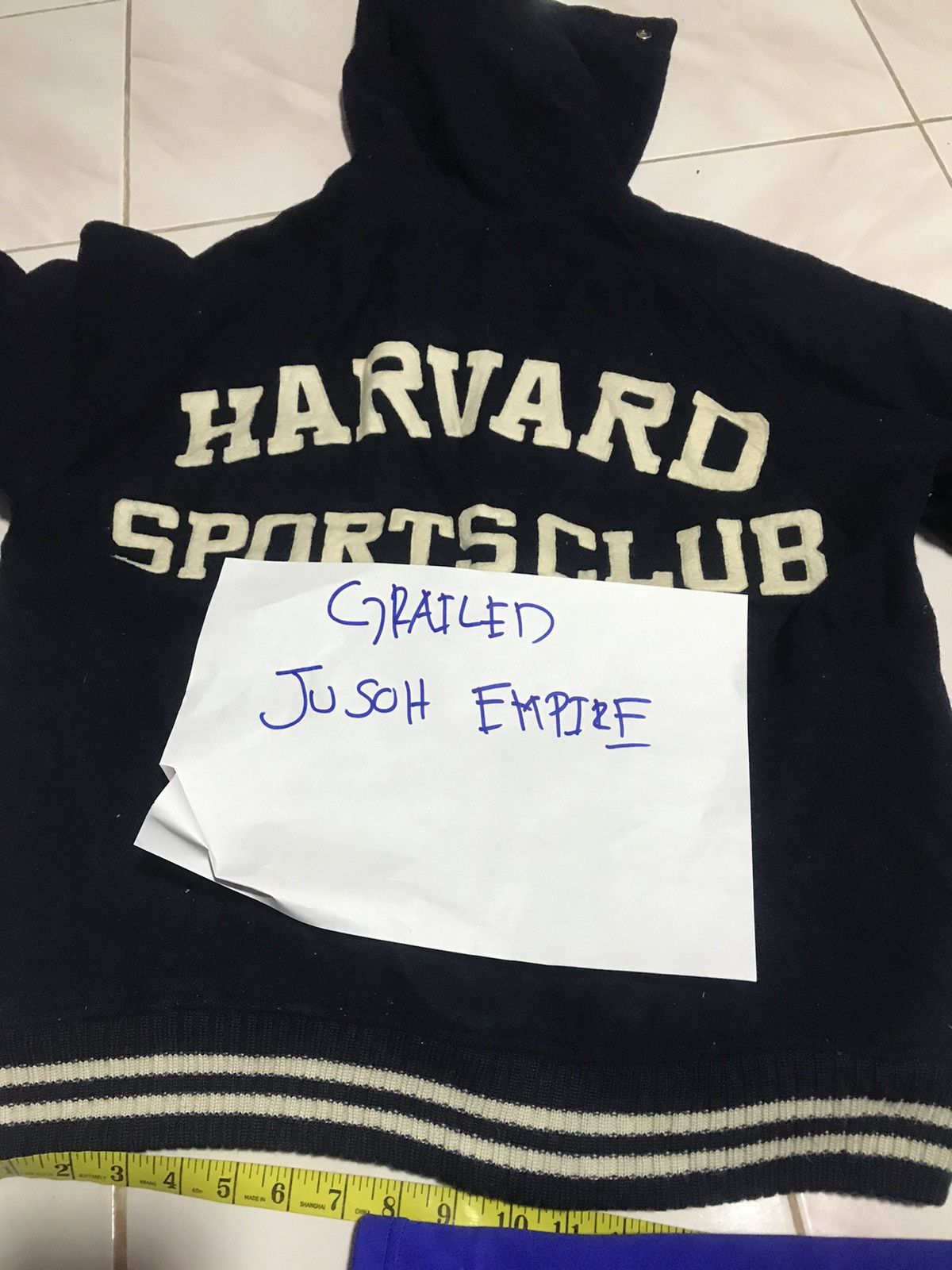 Vintage HARVARD SPORTS CLUB VARSITY JACKET STYLE WOOL FABRIC Size US L / EU 52-54 / 3 - 8 Thumbnail