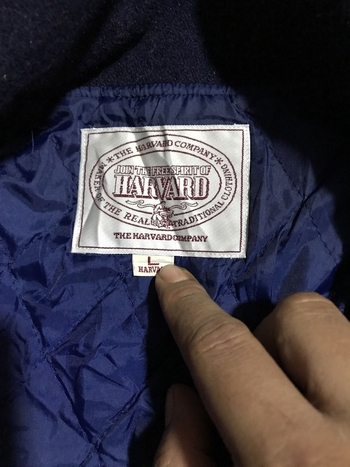 Vintage HARVARD SPORTS CLUB VARSITY JACKET STYLE WOOL FABRIC Size US L / EU 52-54 / 3 - 7 Thumbnail