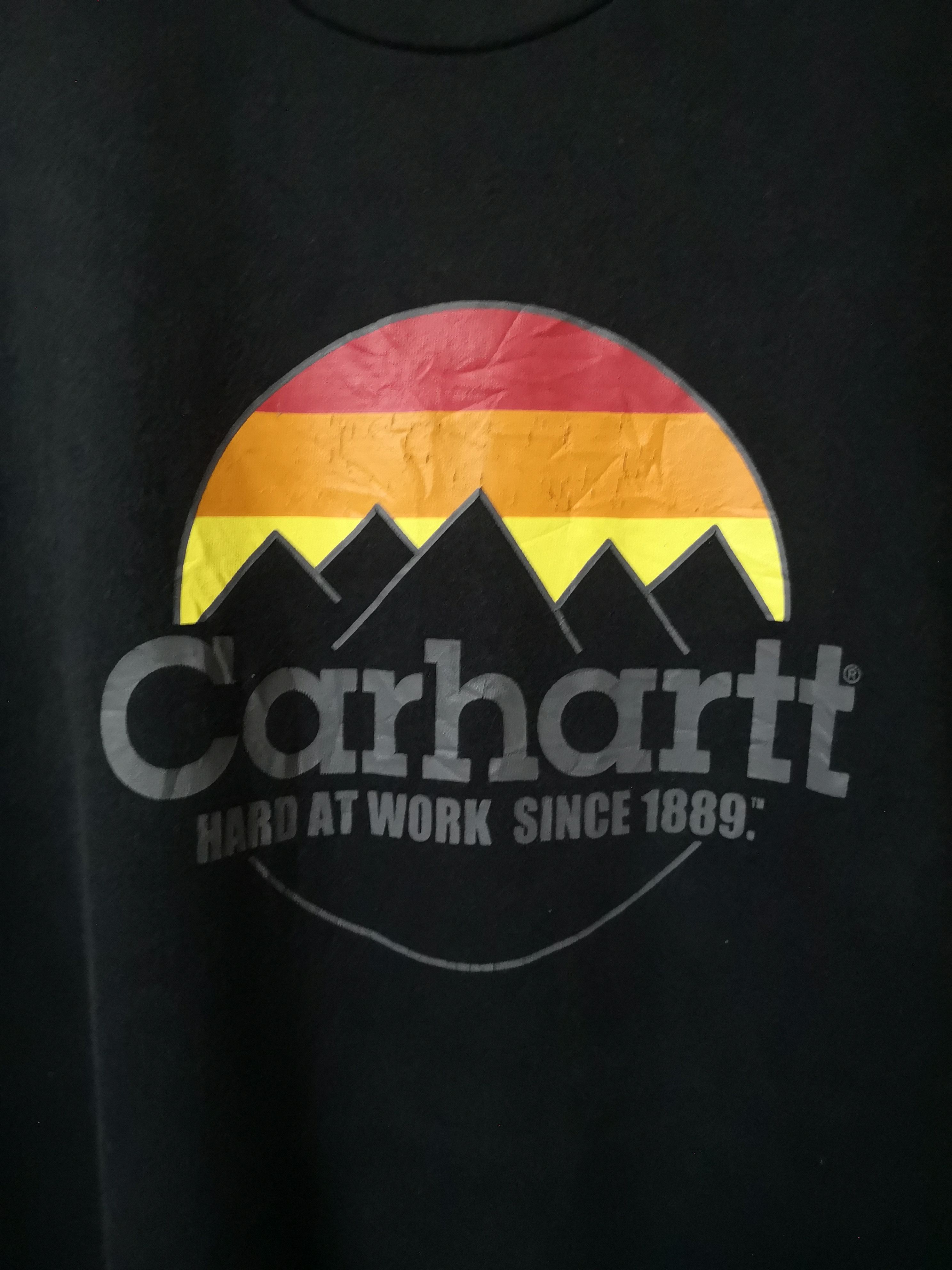 Carhartt × Vintage 🔥 CARHARTT BLACK TEE NICE SCREEN Size US XL / EU 56 / 4 - 2 Thumbnail