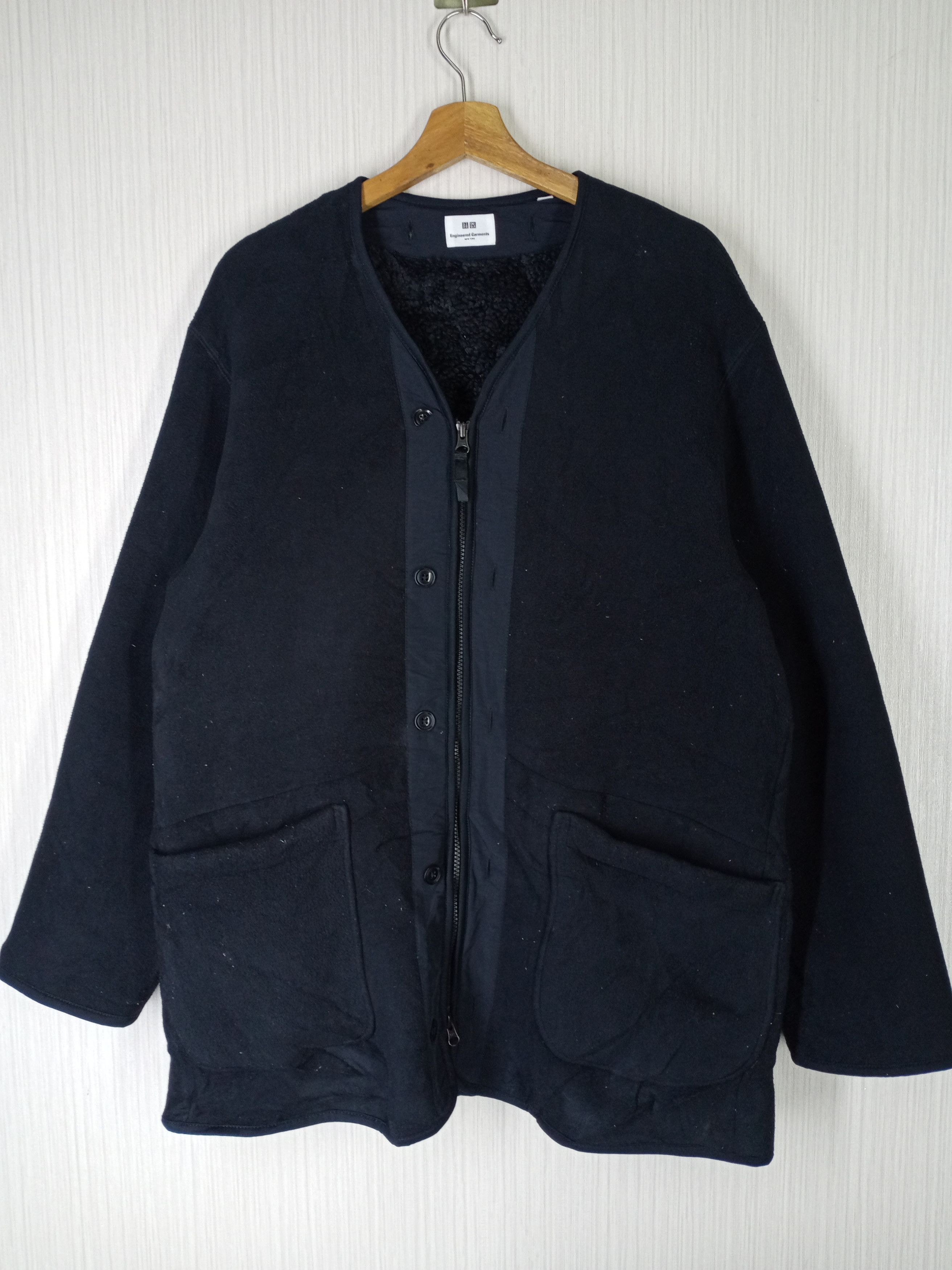Fleece Full Zip Jacket Uniqlo Fleece Collarless Coat Fleece Full