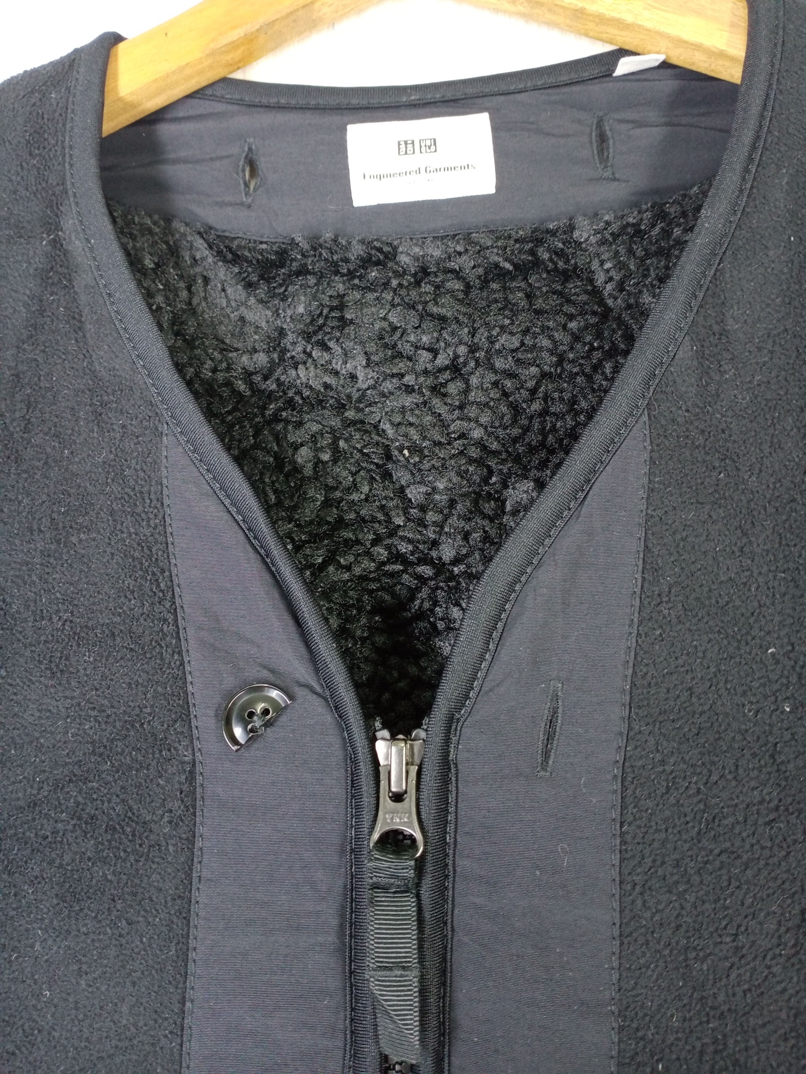 Engineered Garments Fleece Full Zip Thick Inner Sherpa Collarless Coat Size US L / EU 52-54 / 3 - 8 Thumbnail