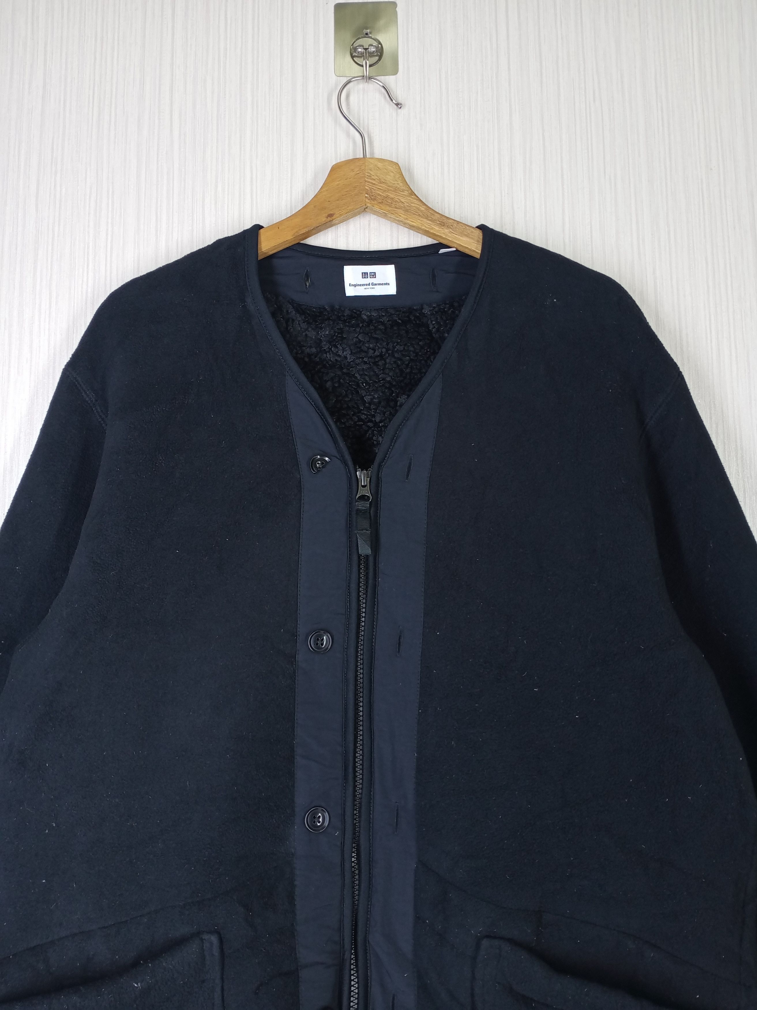Engineered Garments Fleece Full Zip Thick Inner Sherpa Collarless Coat Size US L / EU 52-54 / 3 - 2 Thumbnail