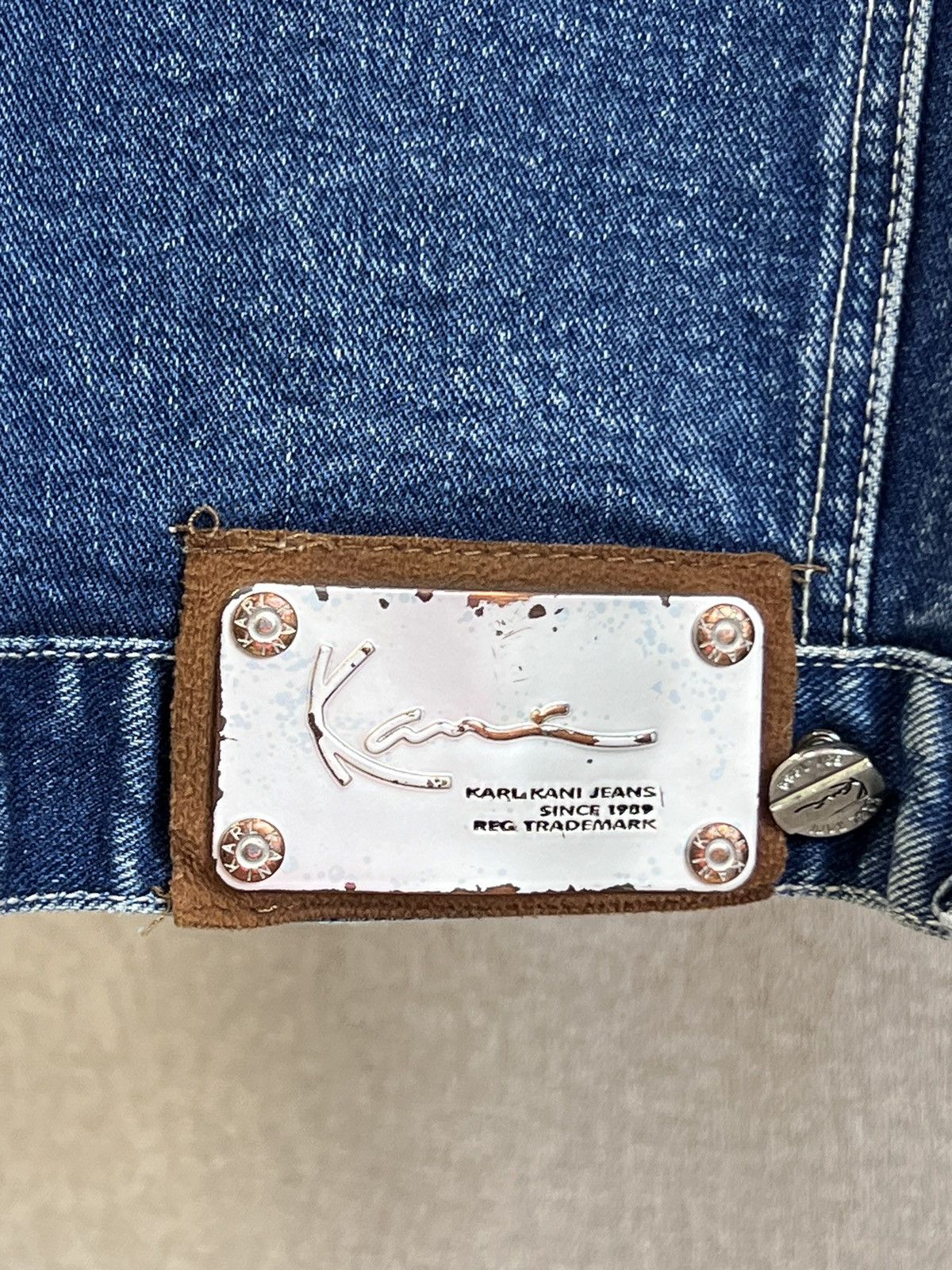 Karl Kani Vintage Karl Kani triple logo blue denim washed jacket Size US S / EU 44-46 / 1 - 12 Thumbnail