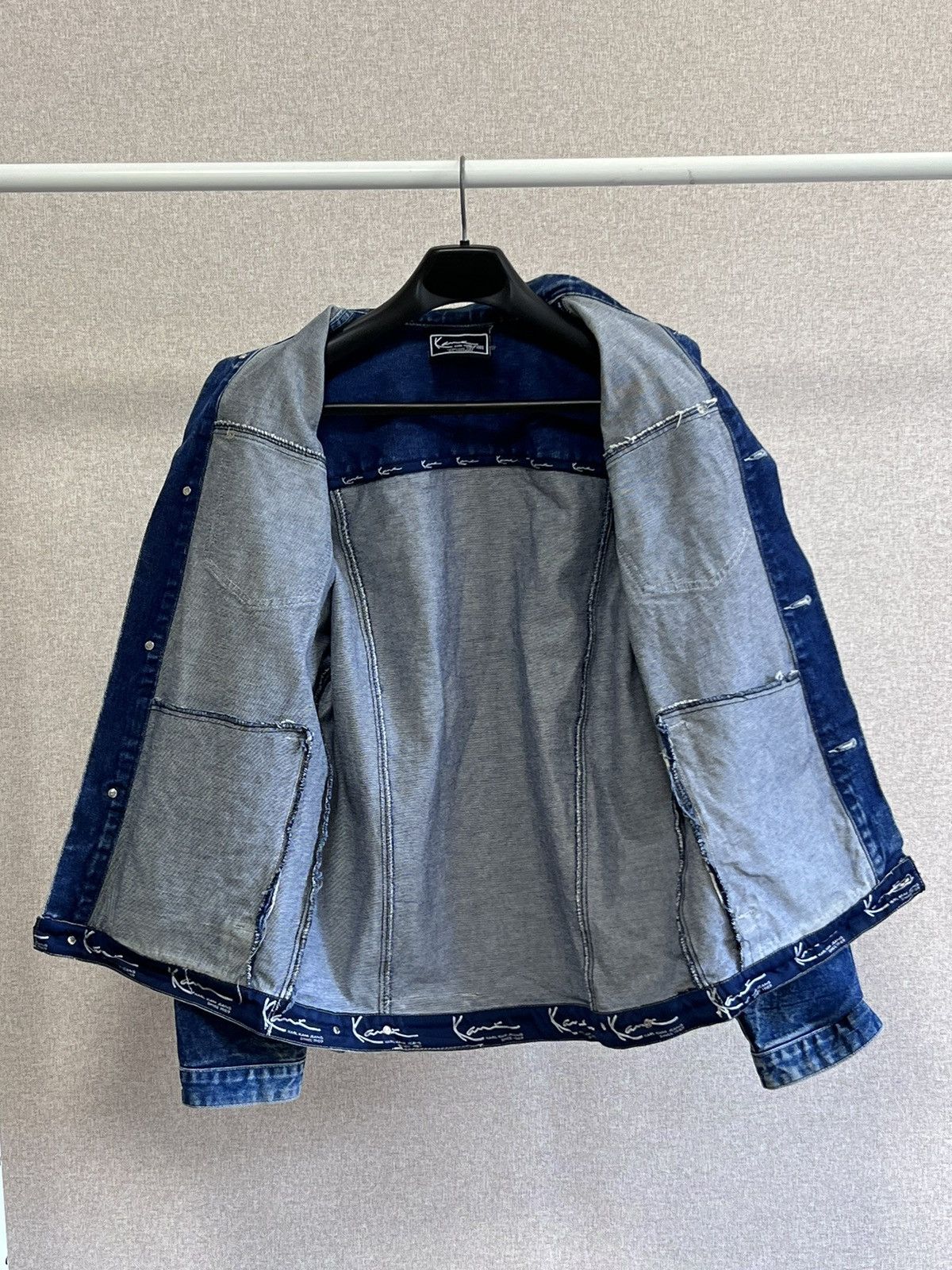 Karl Kani Vintage Karl Kani triple logo blue denim washed jacket Size US S / EU 44-46 / 1 - 10 Thumbnail