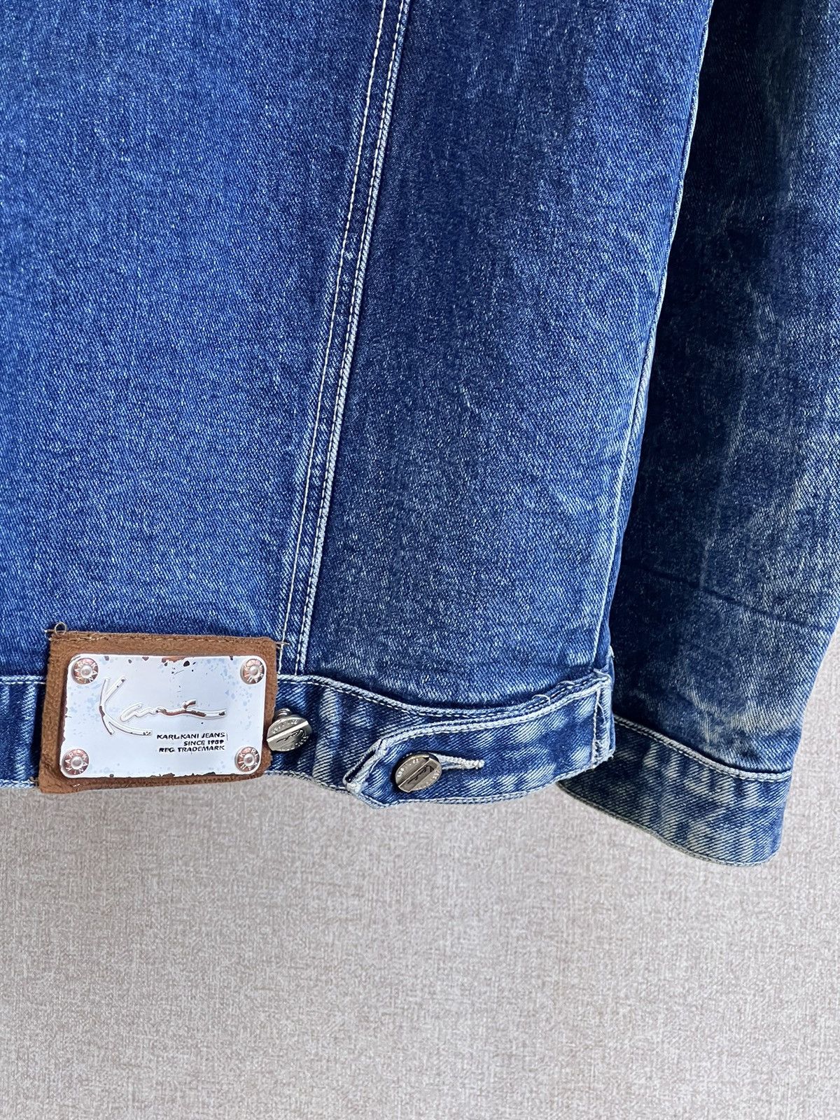 Karl Kani Vintage Karl Kani triple logo blue denim washed jacket Size US S / EU 44-46 / 1 - 11 Thumbnail
