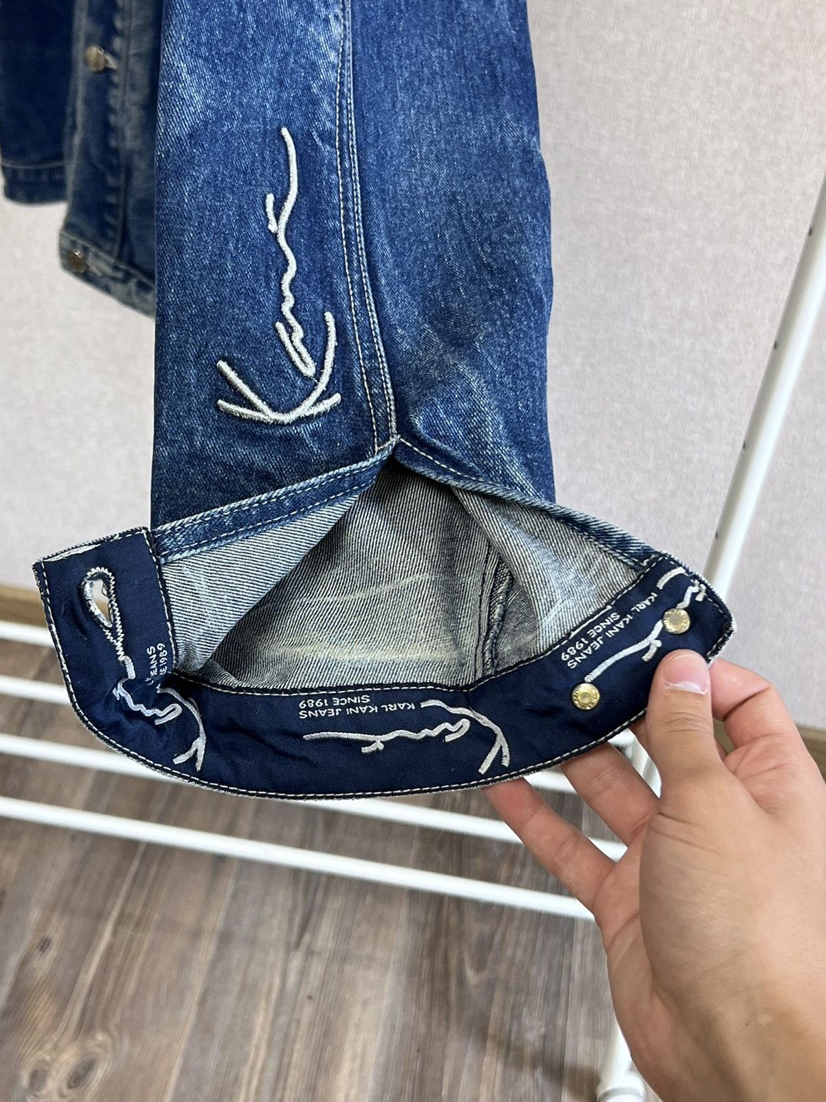 Karl Kani Vintage Karl Kani triple logo blue denim washed jacket Size US S / EU 44-46 / 1 - 9 Thumbnail