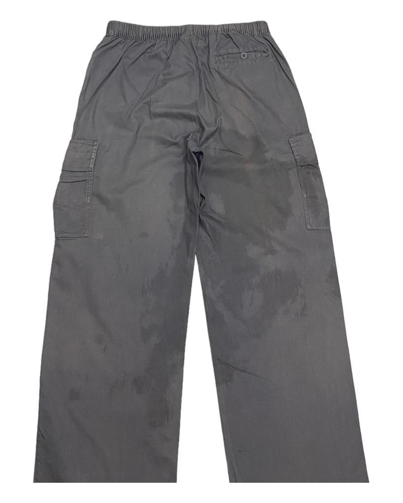 Nike THRASH🔥NIKE GREY CARGO PANTS DISTRESSED OIL STAINS Size US 30 / EU 46 - 4 Thumbnail