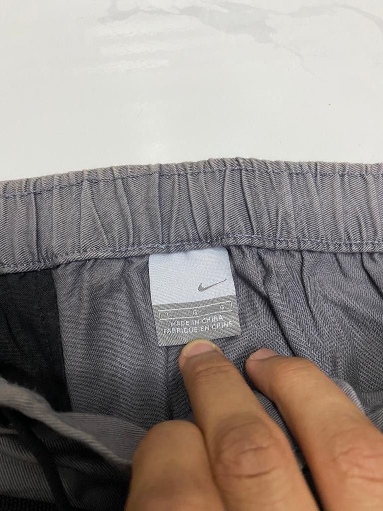 Nike THRASH🔥NIKE GREY CARGO PANTS DISTRESSED OIL STAINS Size US 30 / EU 46 - 8 Thumbnail