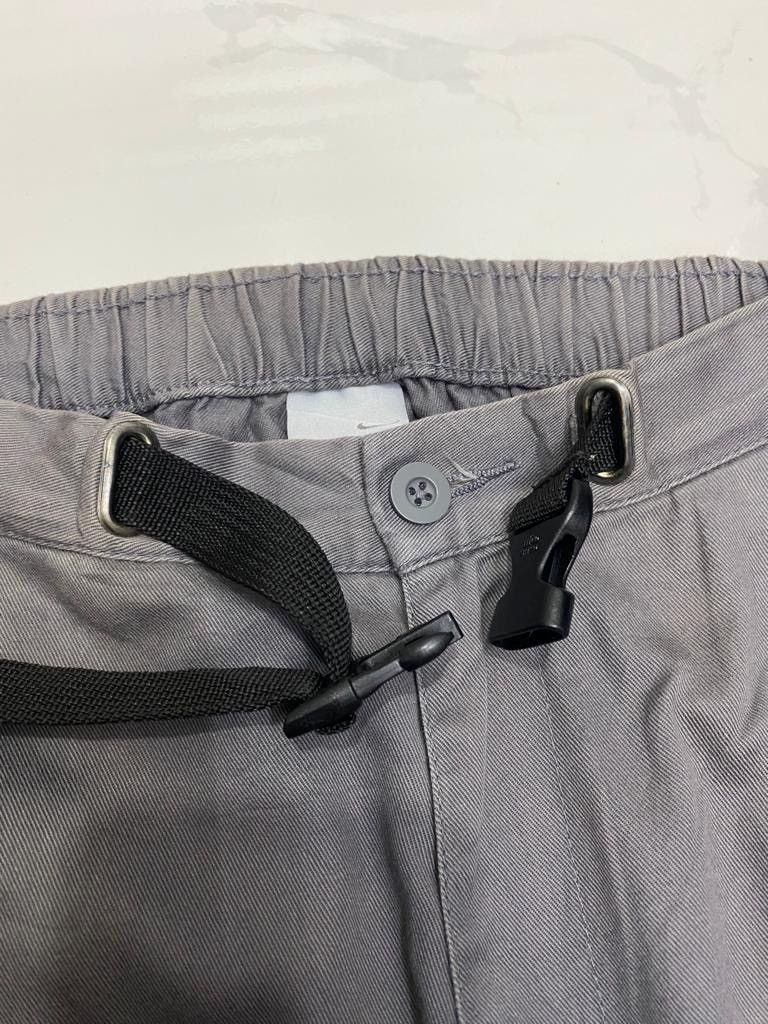 Nike THRASH🔥NIKE GREY CARGO PANTS DISTRESSED OIL STAINS Size US 30 / EU 46 - 7 Thumbnail