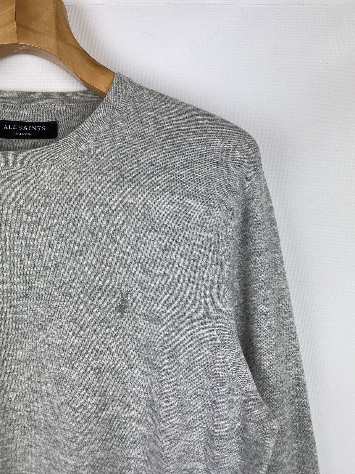 Allsaints × Japanese Brand Allsaints Mote Crew Neck sweater pullover size M gray Size US M / EU 48-50 / 2 - 4 Thumbnail