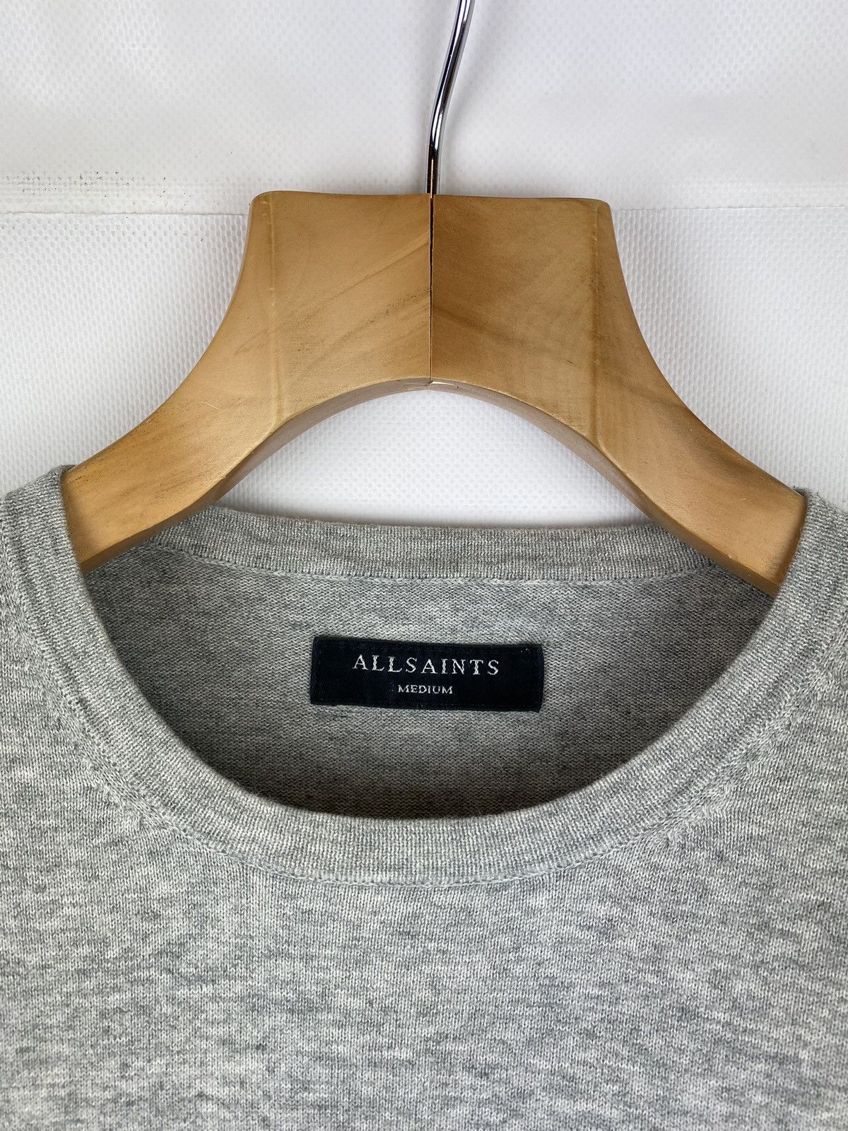 Allsaints × Japanese Brand Allsaints Mote Crew Neck sweater pullover size M gray Size US M / EU 48-50 / 2 - 9 Thumbnail